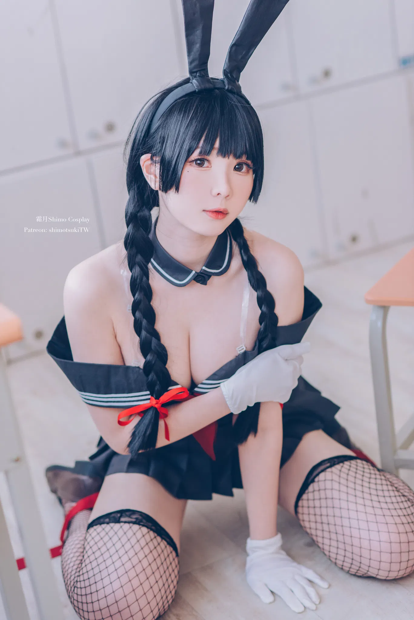 [Cosplay] 霜月shimo - NO.046 卯月桃子 水手服兔女郎