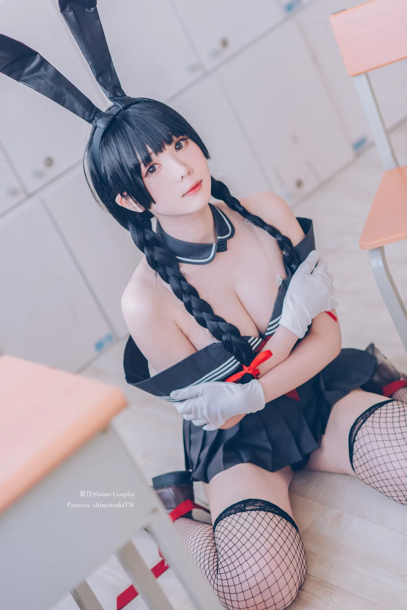 [Cosplay] 霜月shimo - NO.046 卯月桃子 水手服兔女郎