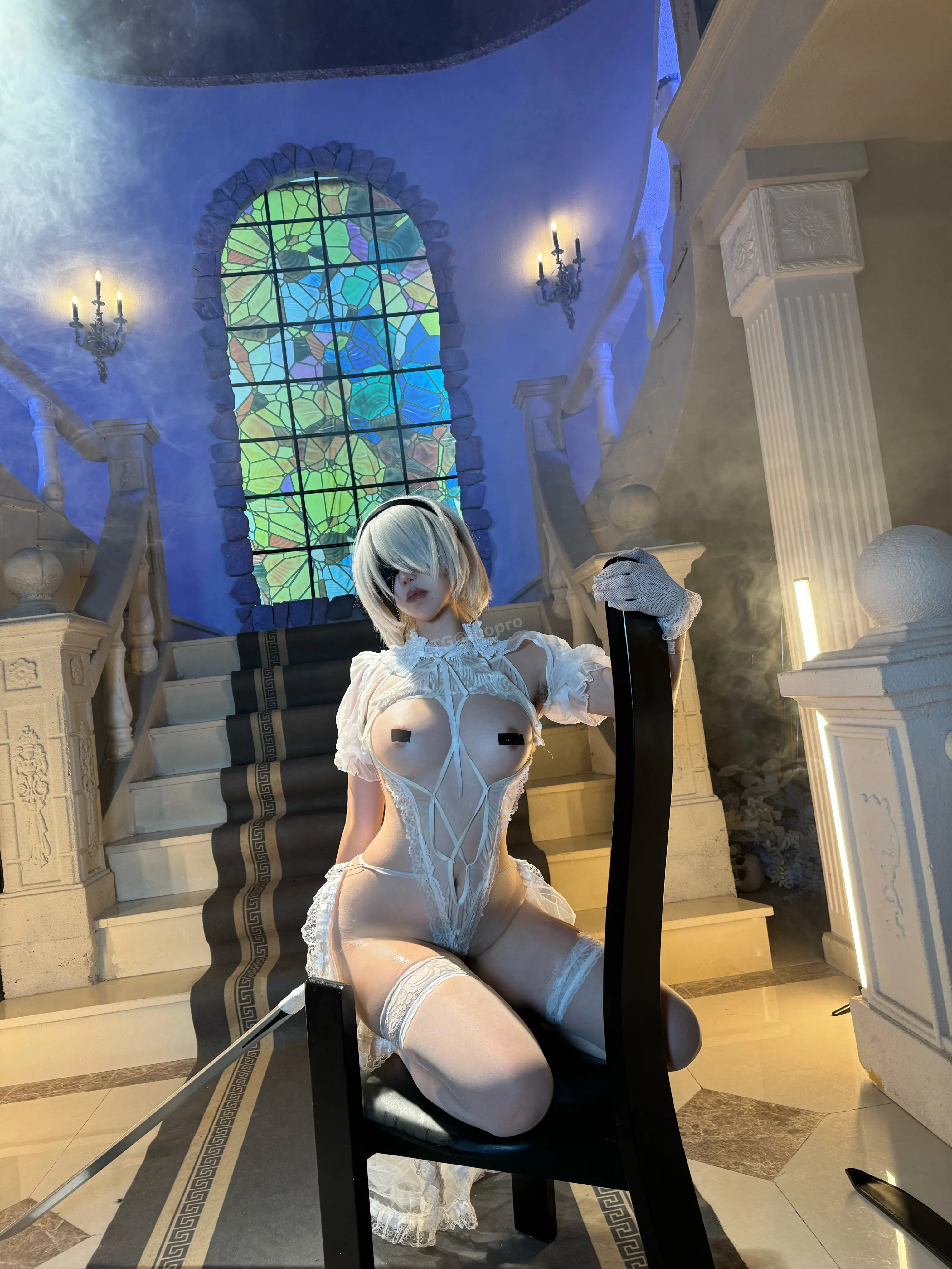 [Cosplay] 鬼马少女阿薰kaOri - 2B白花嫁