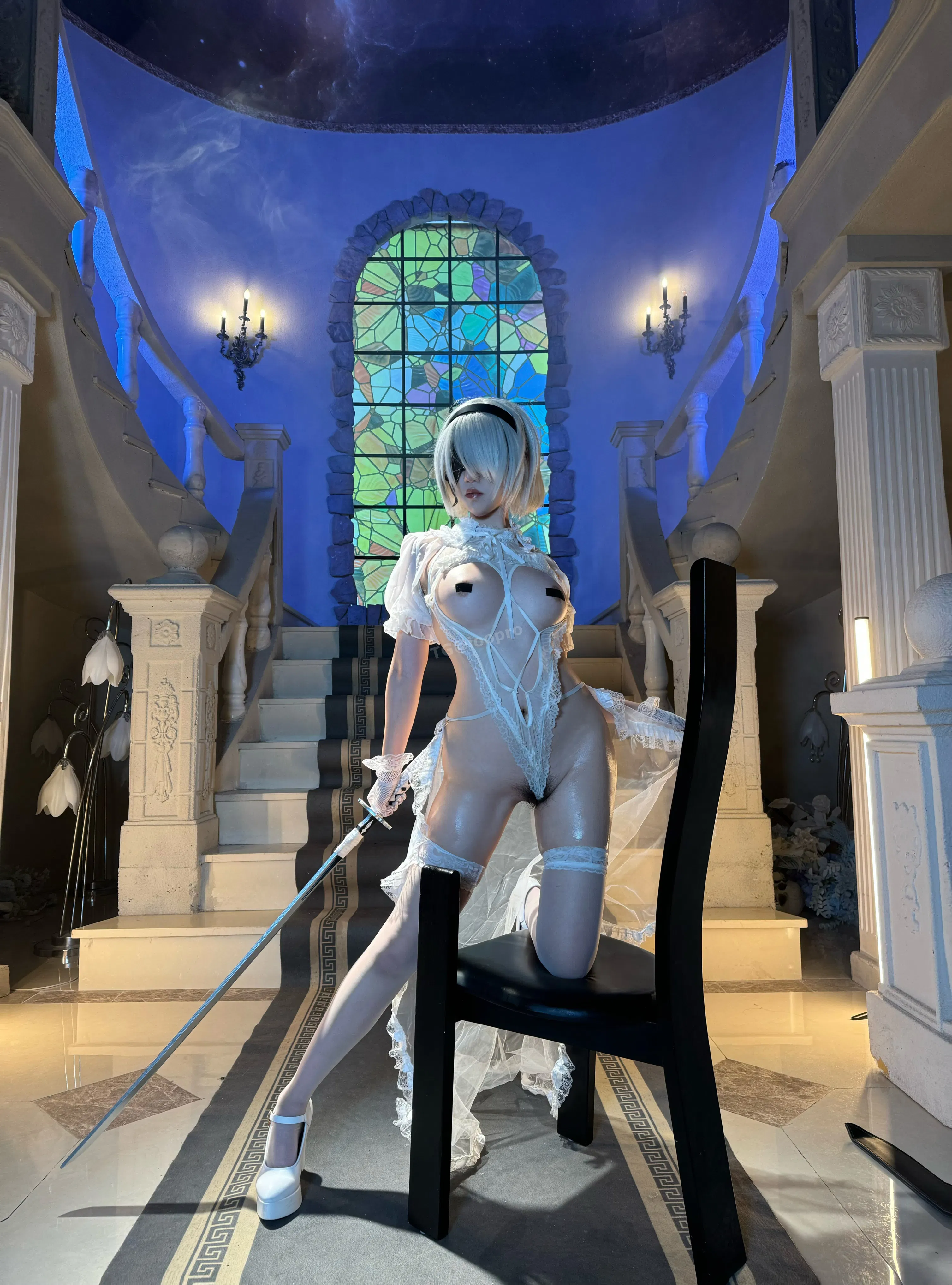 [Cosplay] 鬼马少女阿薰kaOri - 2B白花嫁