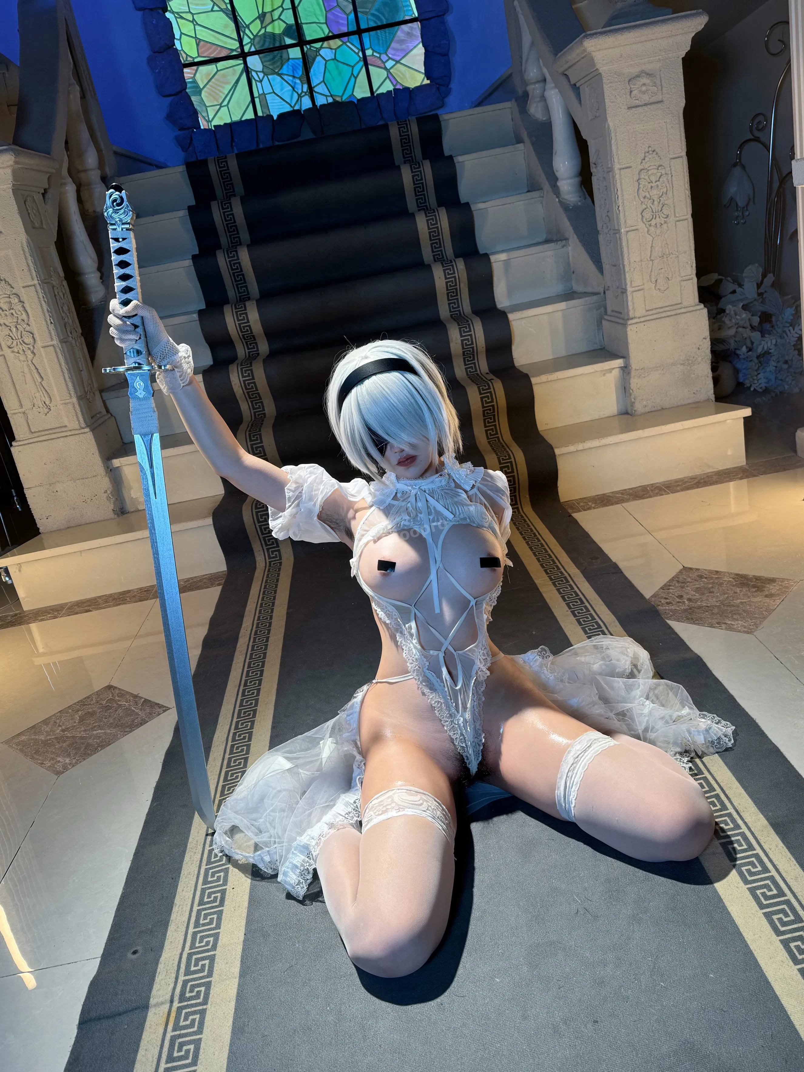 [Cosplay] 鬼马少女阿薰kaOri - 2B白花嫁