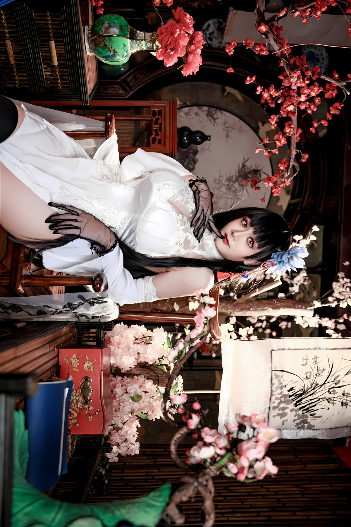 Cosplay 阿雪雪 – 碧蓝航线 逸仙 旗袍 Set.01