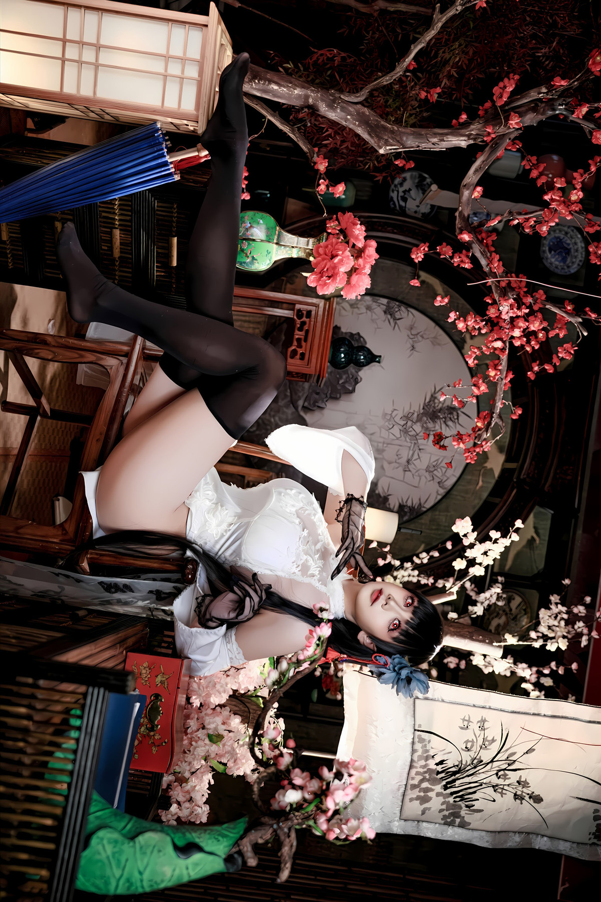 Cosplay 阿雪雪 – 碧蓝航线 逸仙 旗袍 Set.01