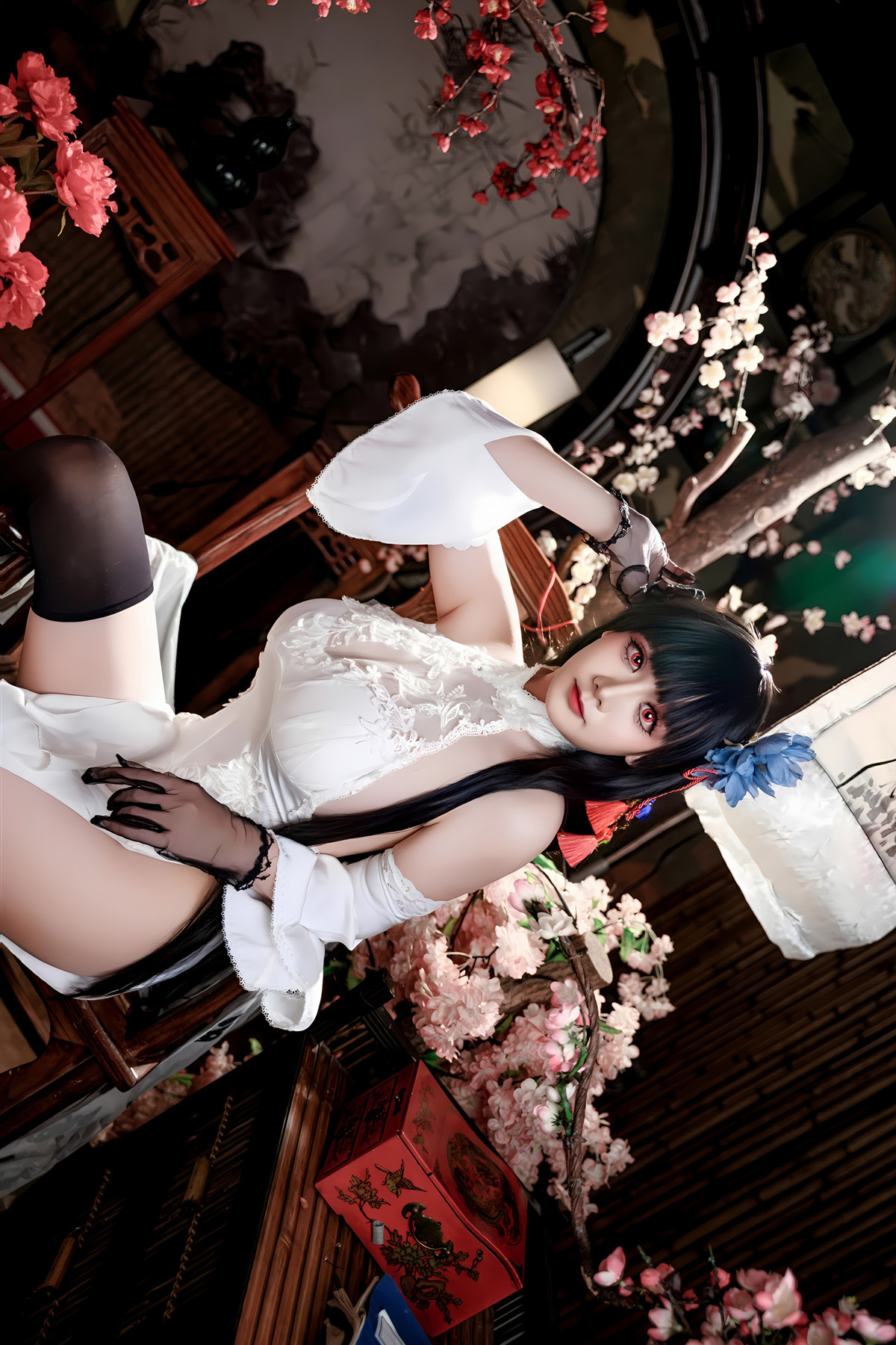 Cosplay 阿雪雪 – 碧蓝航线 逸仙 旗袍 Set.01
