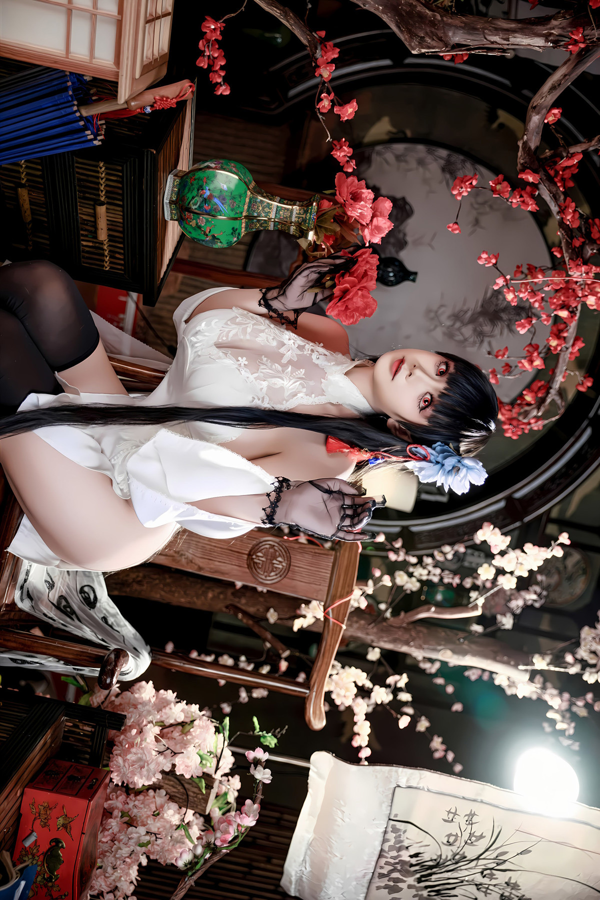 Cosplay 阿雪雪 – 碧蓝航线 逸仙 旗袍 Set.01
