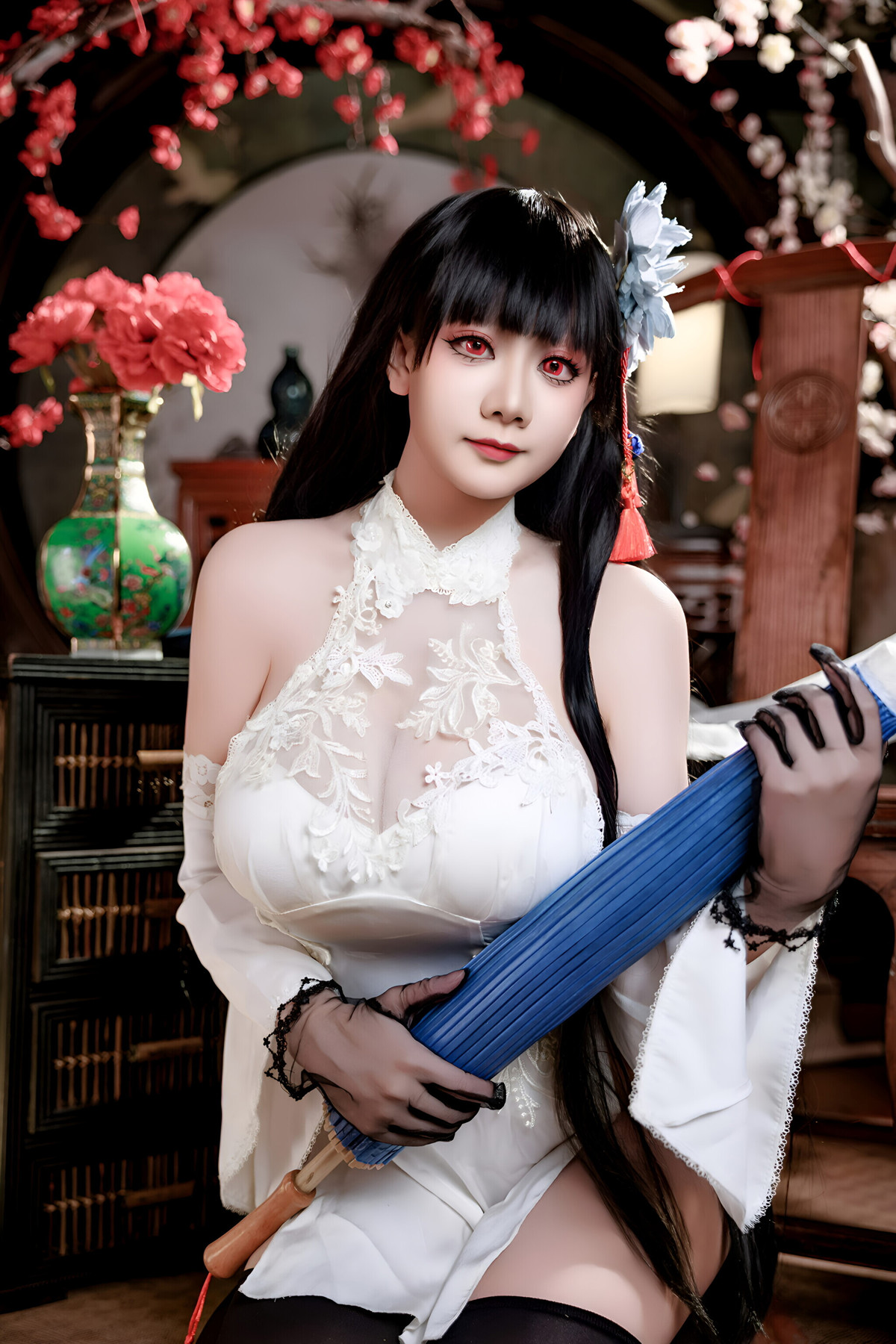 Cosplay 阿雪雪 – 碧蓝航线 逸仙 旗袍 Set.01