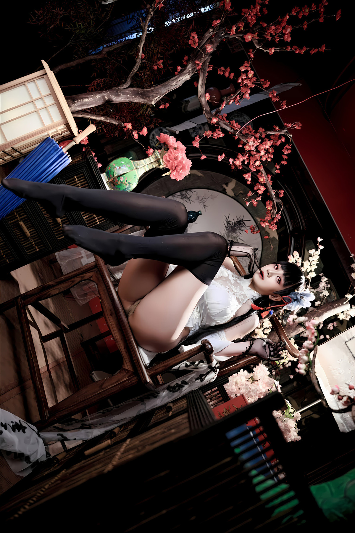 Cosplay 阿雪雪 – 碧蓝航线 逸仙 旗袍 Set.01