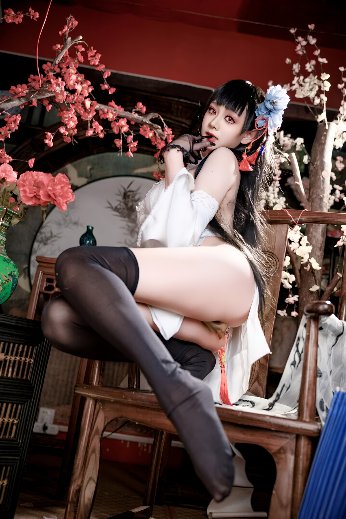 Cosplay 阿雪雪 – 碧蓝航线 逸仙 旗袍 Set.01
