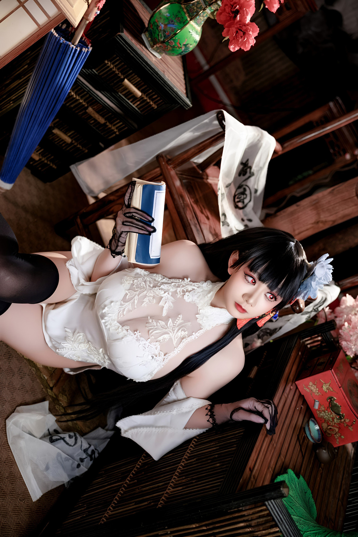 Cosplay 阿雪雪 – 碧蓝航线 逸仙 旗袍 Set.01