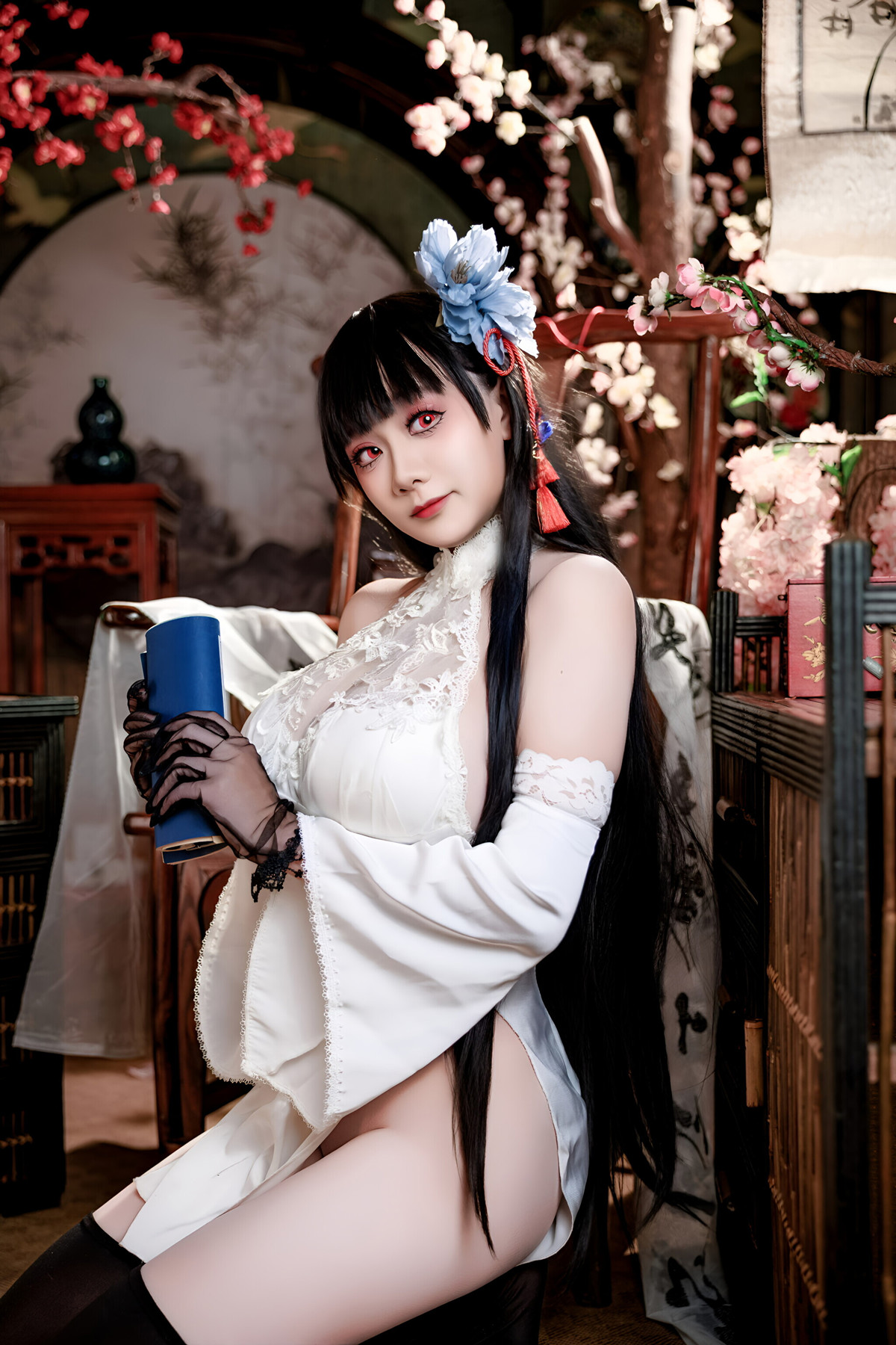 Cosplay 阿雪雪 – 碧蓝航线 逸仙 旗袍 Set.01