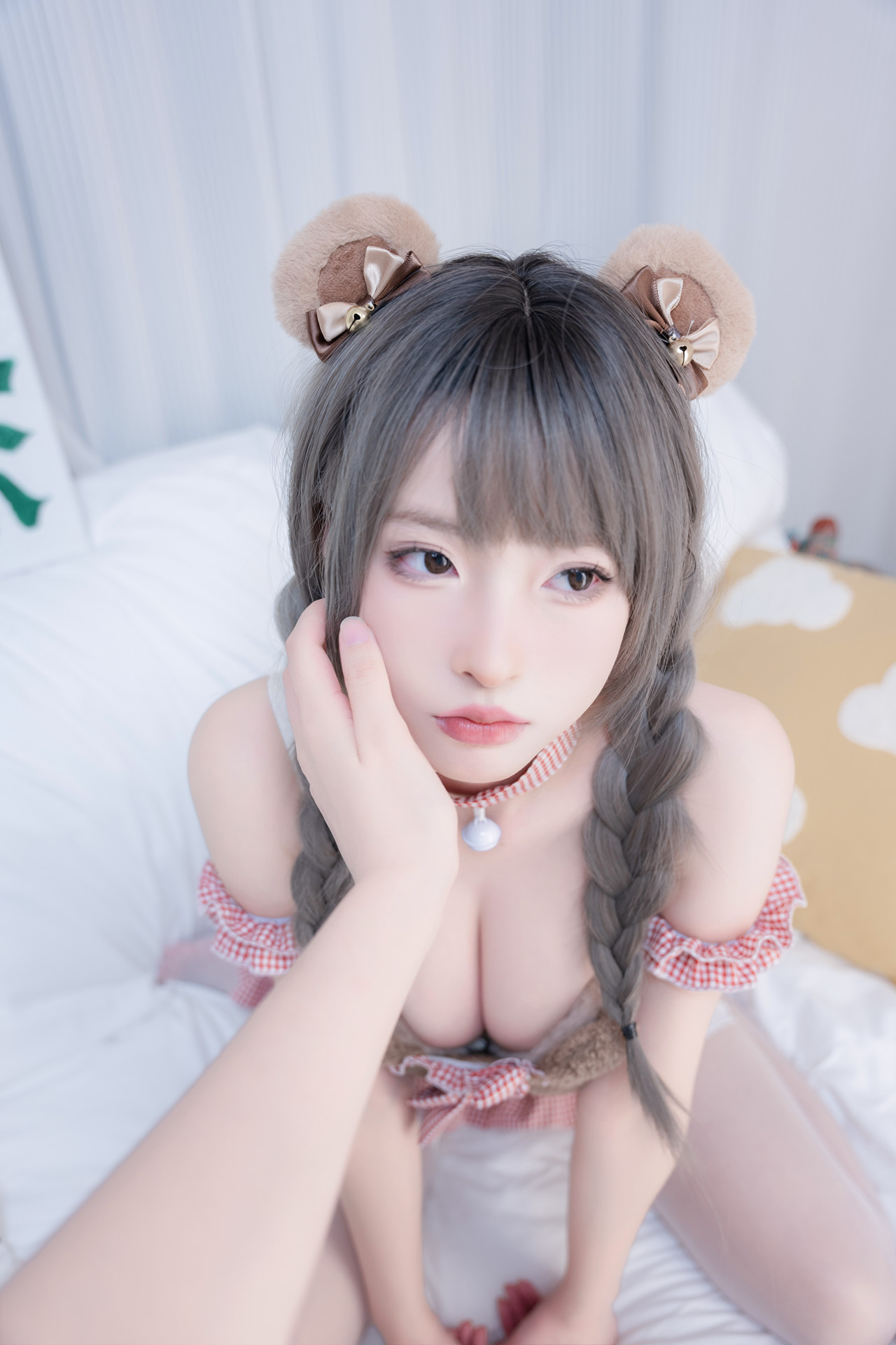 Cosplay 清水由乃 – 可爱熊