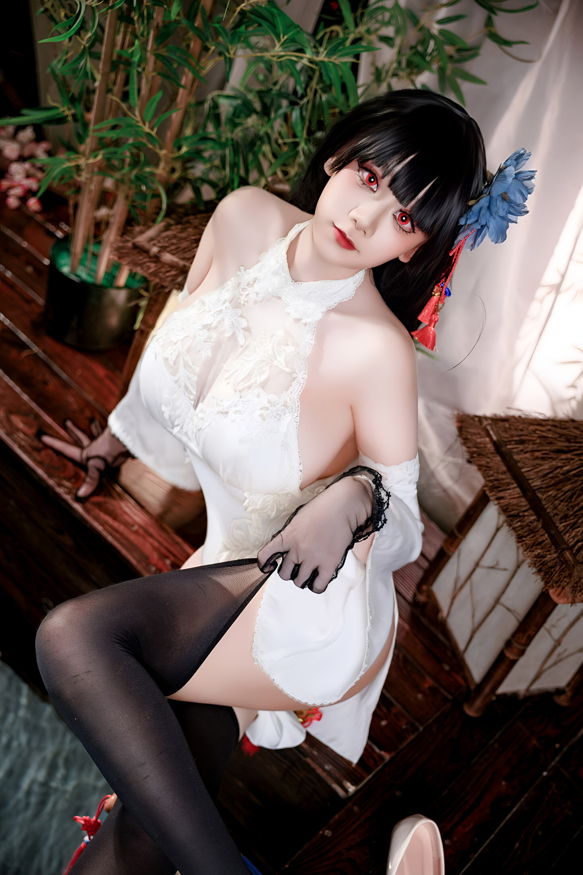 Cosplay 阿雪雪 – 碧蓝航线 逸仙 旗袍 Set.02