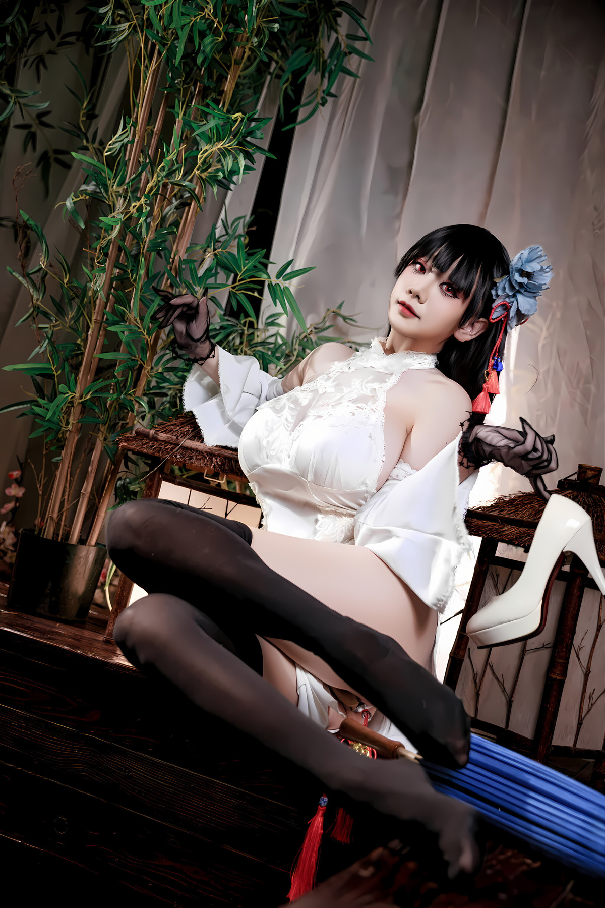 Cosplay 阿雪雪 – 碧蓝航线 逸仙 旗袍 Set.02