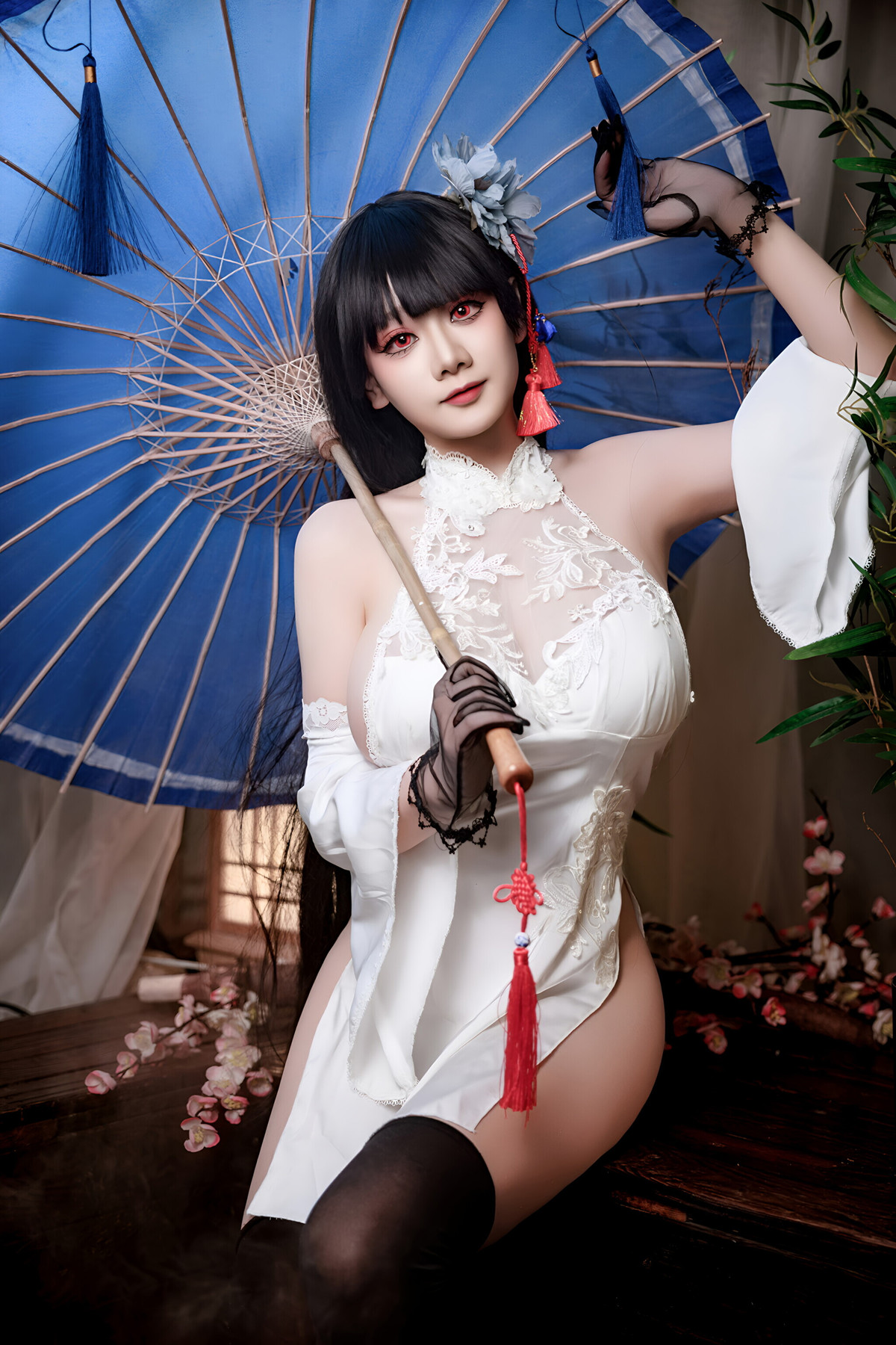 Cosplay 阿雪雪 – 碧蓝航线 逸仙 旗袍 Set.02