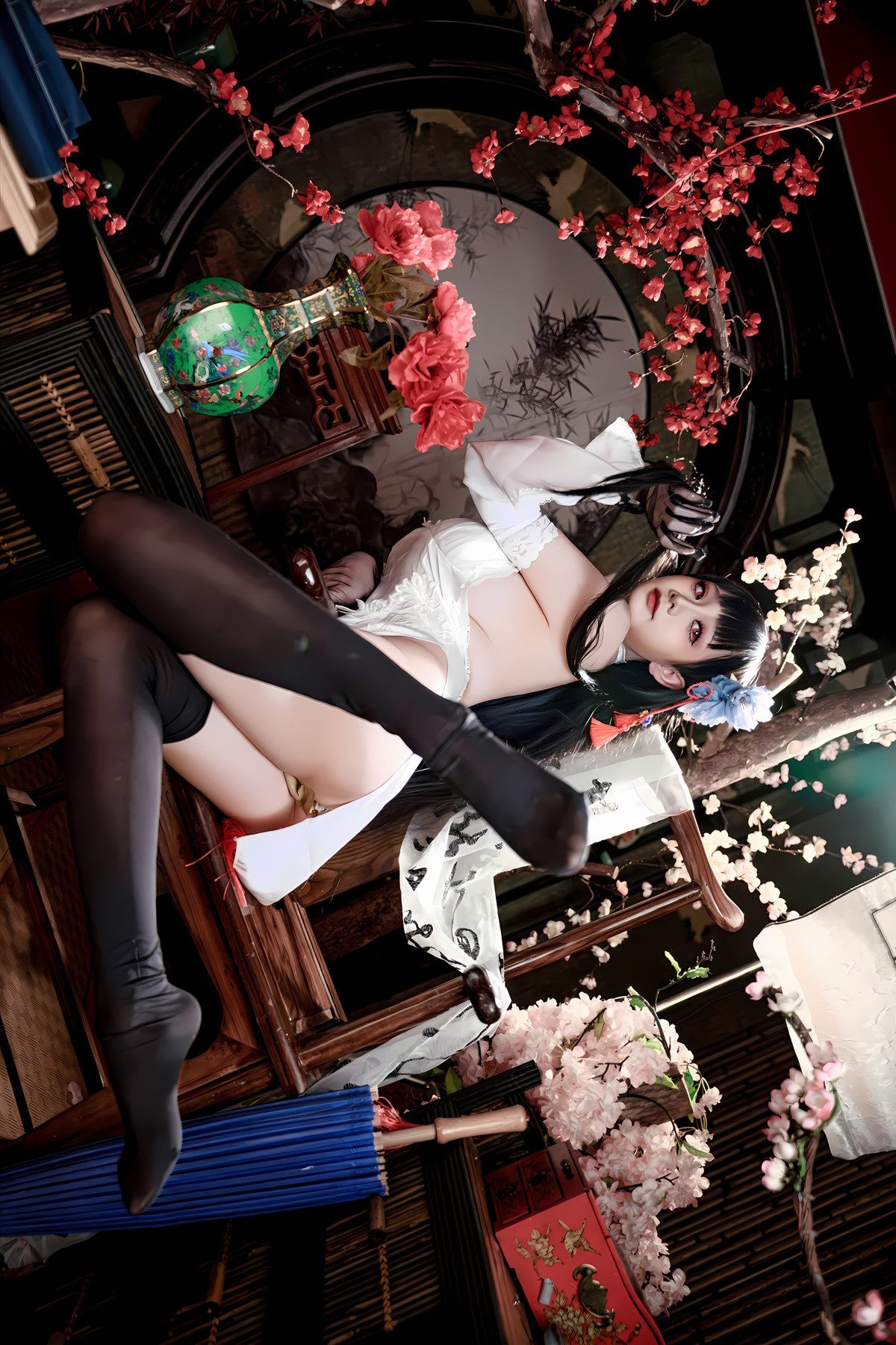 Cosplay 阿雪雪 – 碧蓝航线 逸仙 旗袍 Set.02