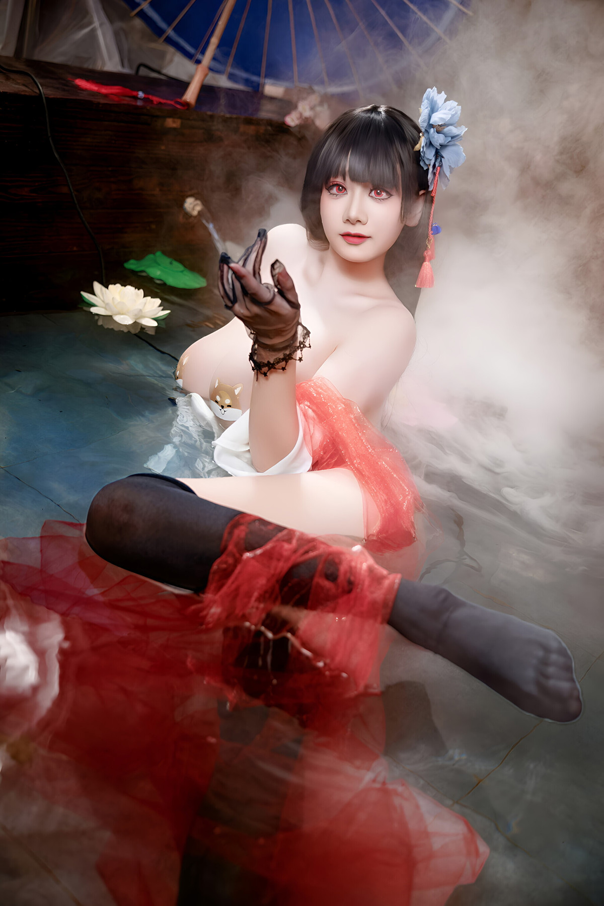 Cosplay 阿雪雪 – 碧蓝航线 逸仙 旗袍 Set.02