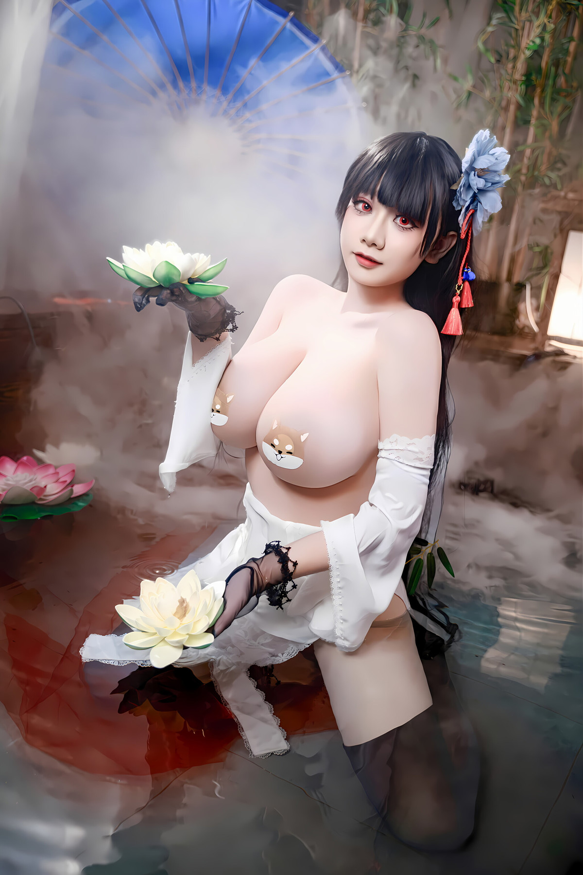Cosplay 阿雪雪 – 碧蓝航线 逸仙 旗袍 Set.02