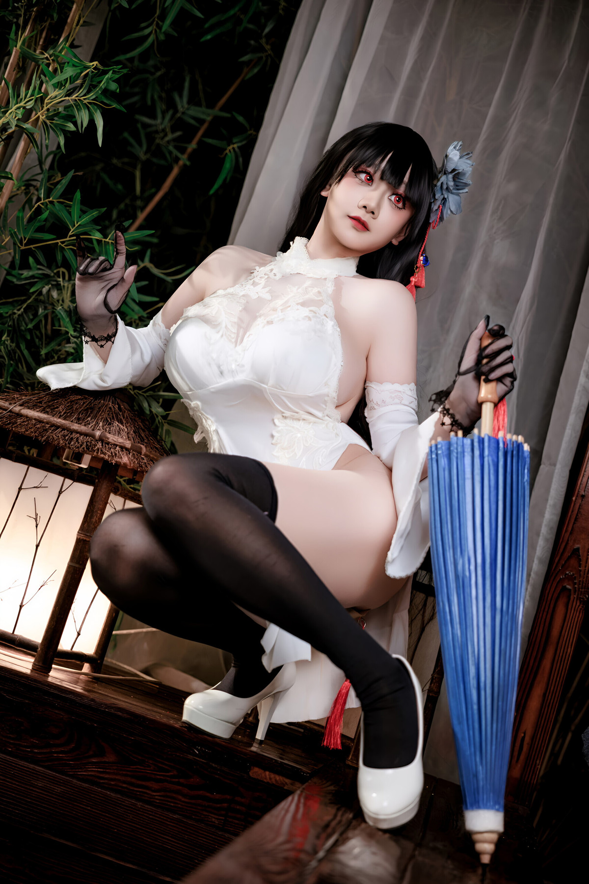 Cosplay 阿雪雪 – 碧蓝航线 逸仙 旗袍 Set.02