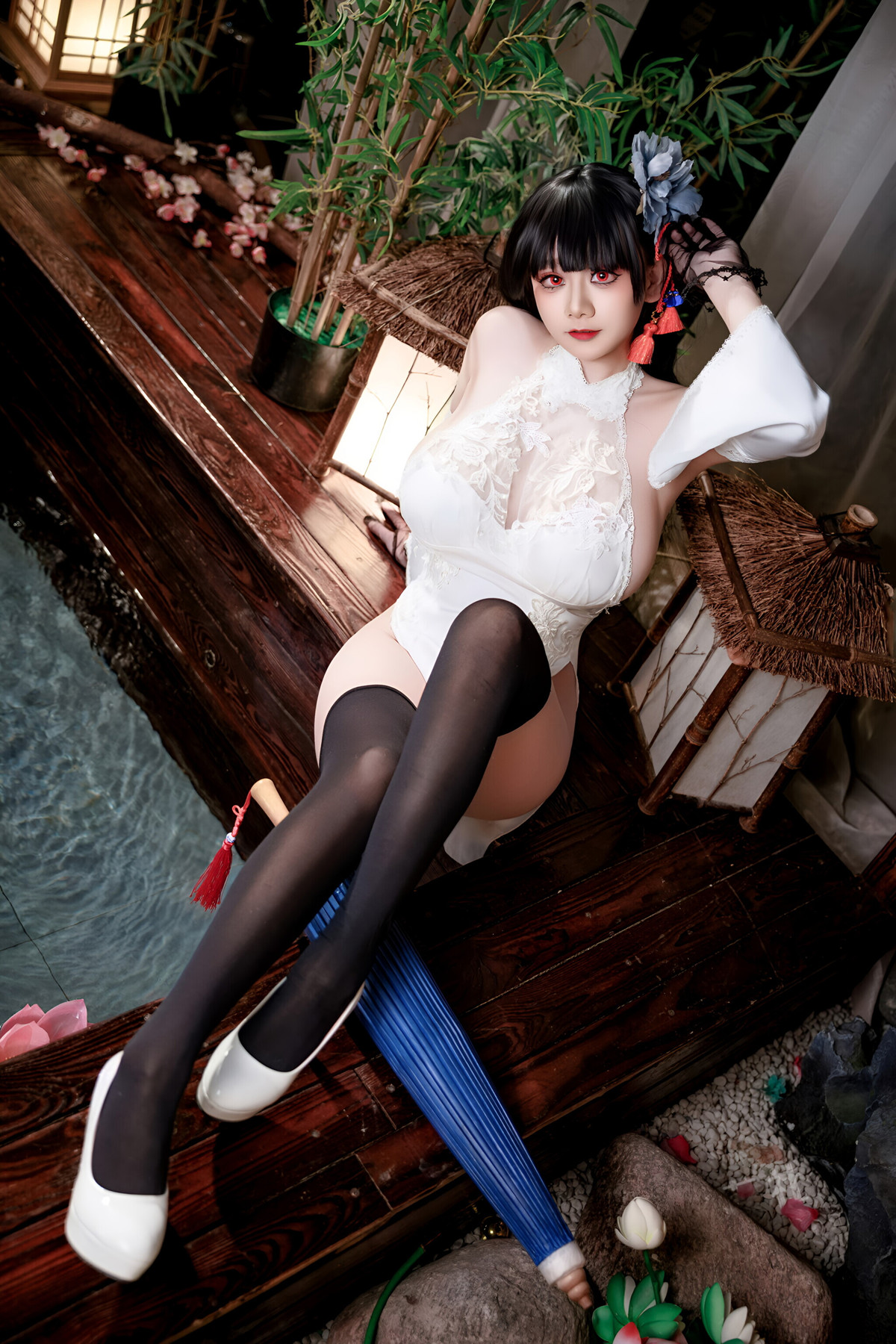 Cosplay 阿雪雪 – 碧蓝航线 逸仙 旗袍 Set.02