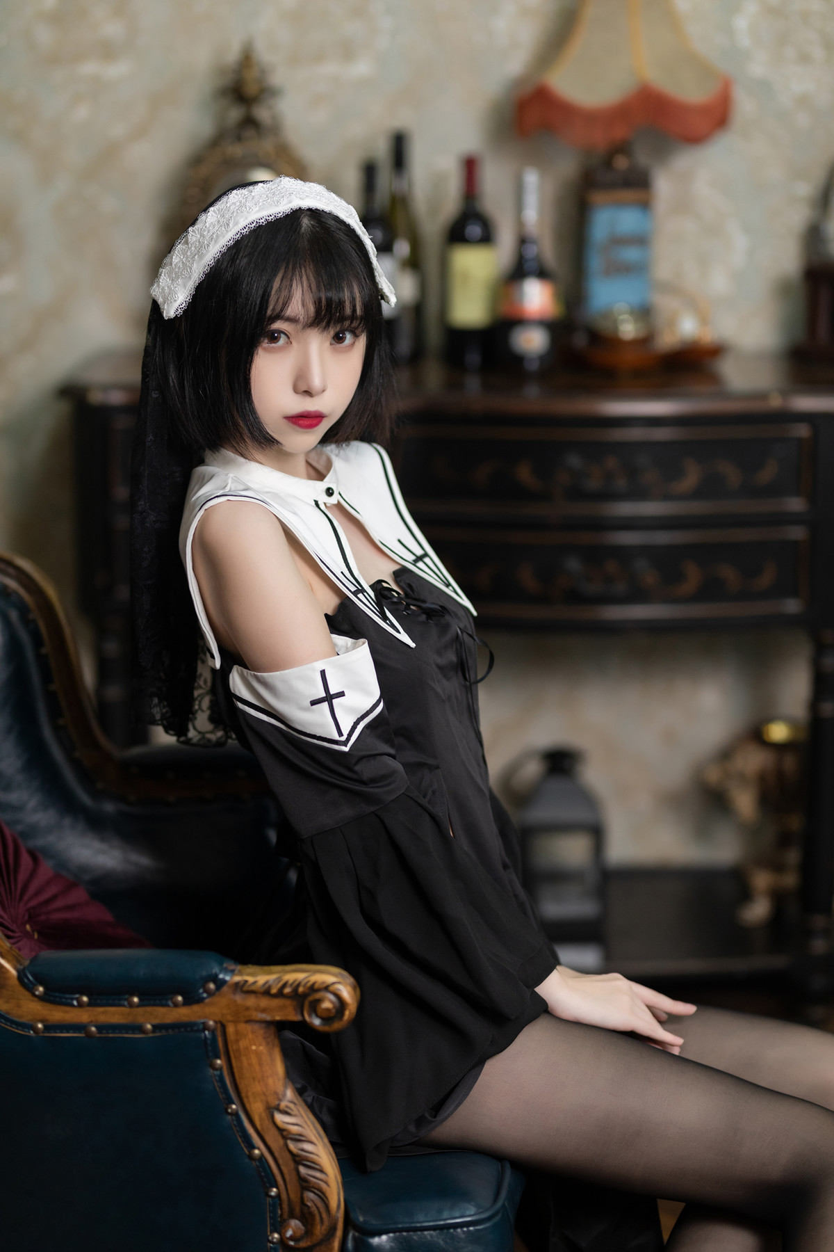 Cosplay 许岚LAN – 暗黑修女 4 Cosplay 许岚LAN – 暗黑修女