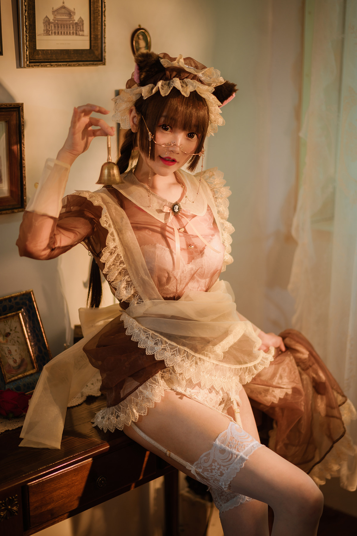 Cosplay 星野咪兔 – 透明女仆
