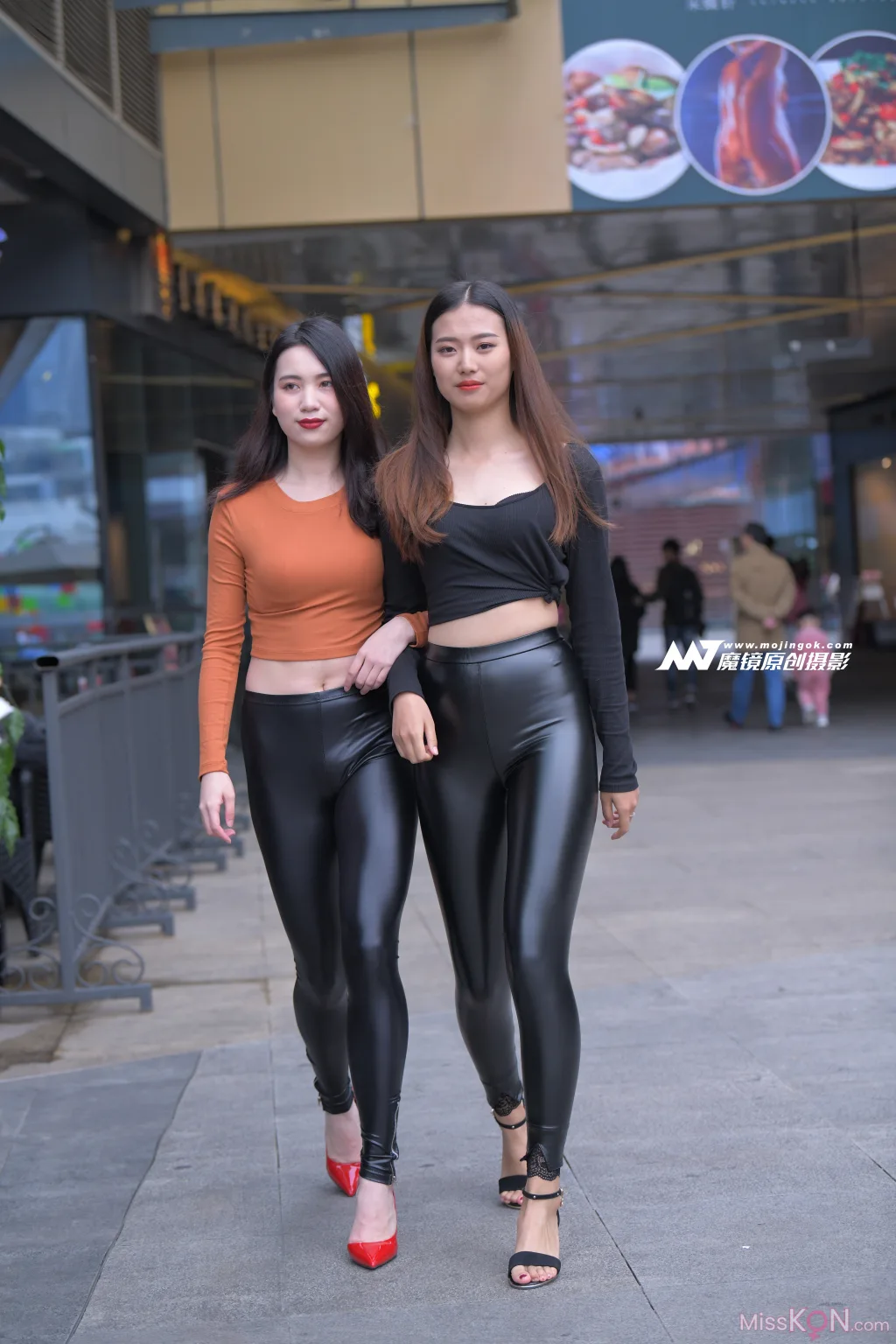 [精选街拍作品] MJ-008_ 双皮裤