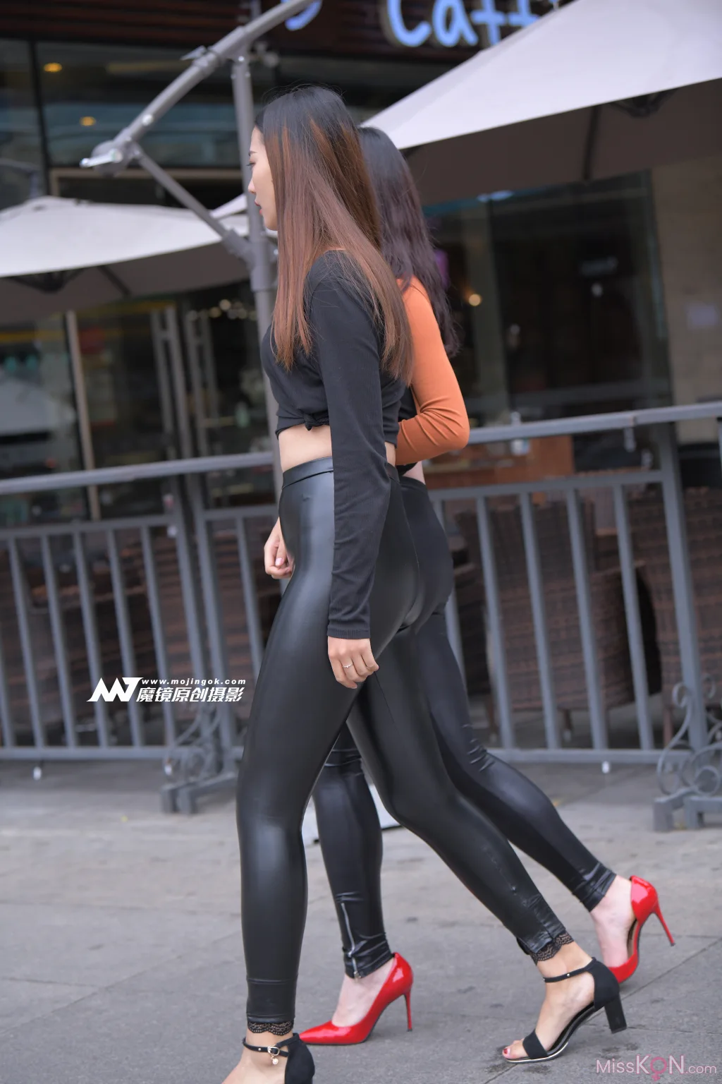 [精选街拍作品] MJ-008_ 双皮裤