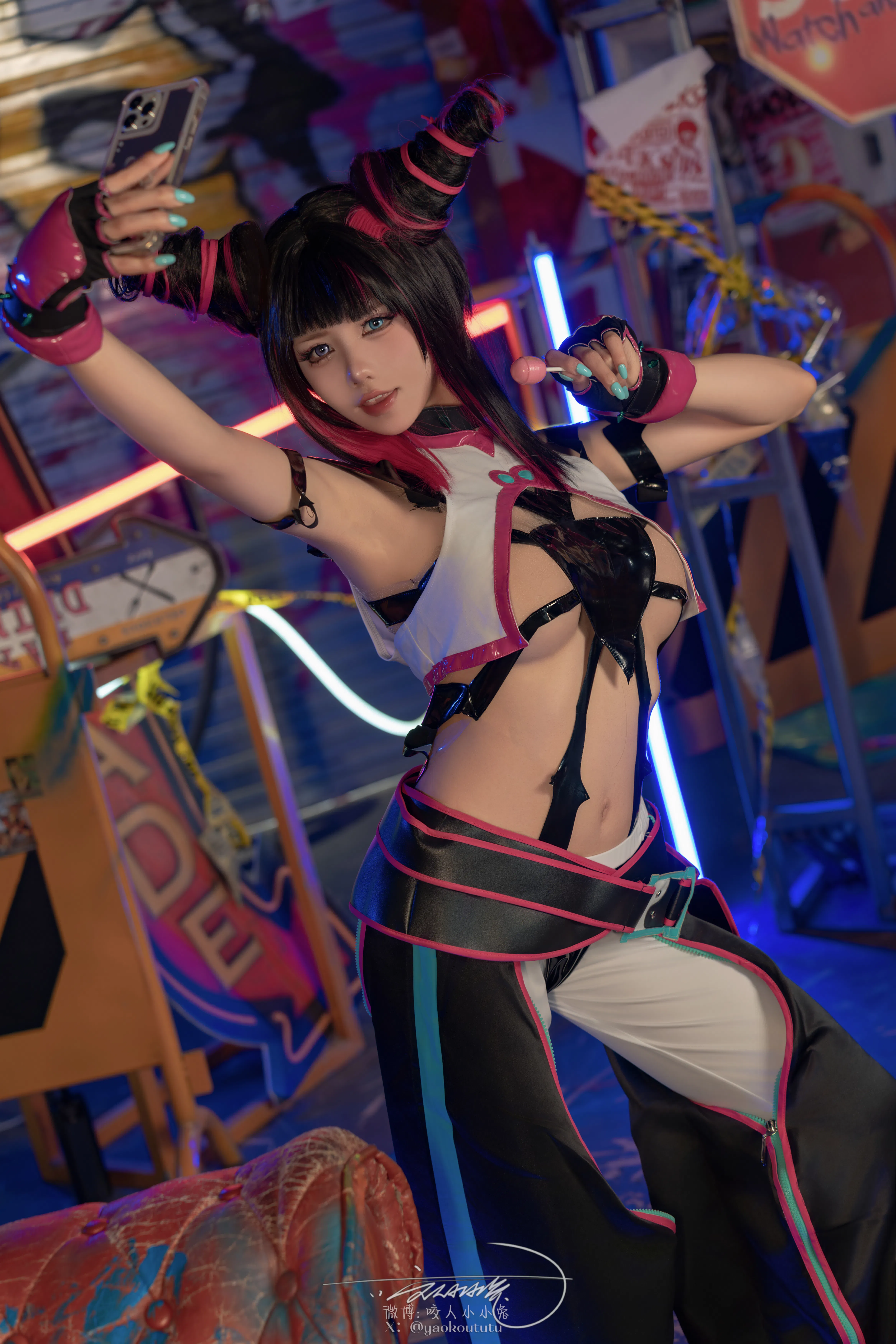 黏黏团子兔 咬人小小兔(咬一口兔娘) NO.159 五月作品『街霸-韩蛛俐』