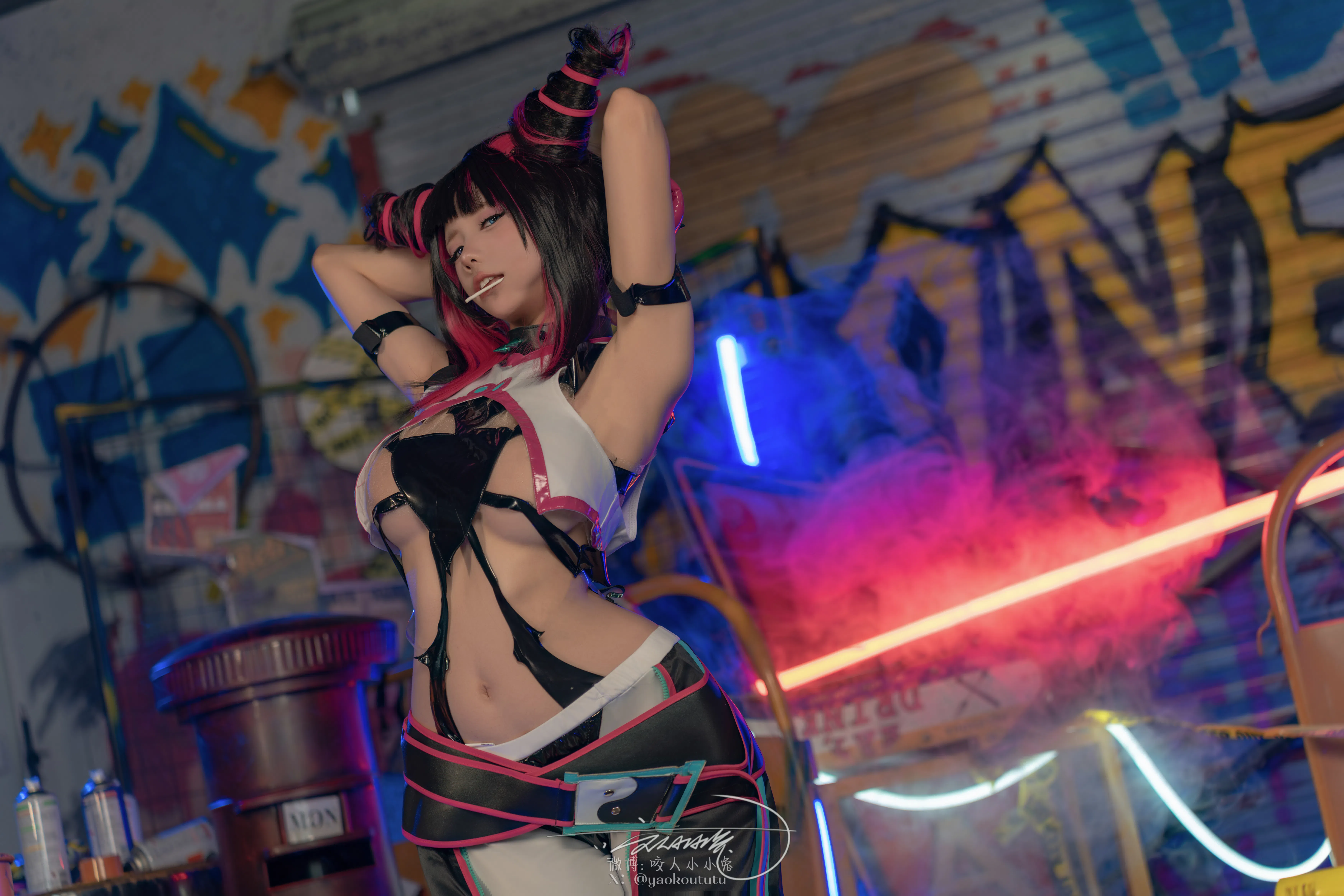 黏黏团子兔 咬人小小兔(咬一口兔娘) NO.159 五月作品『街霸-韩蛛俐』