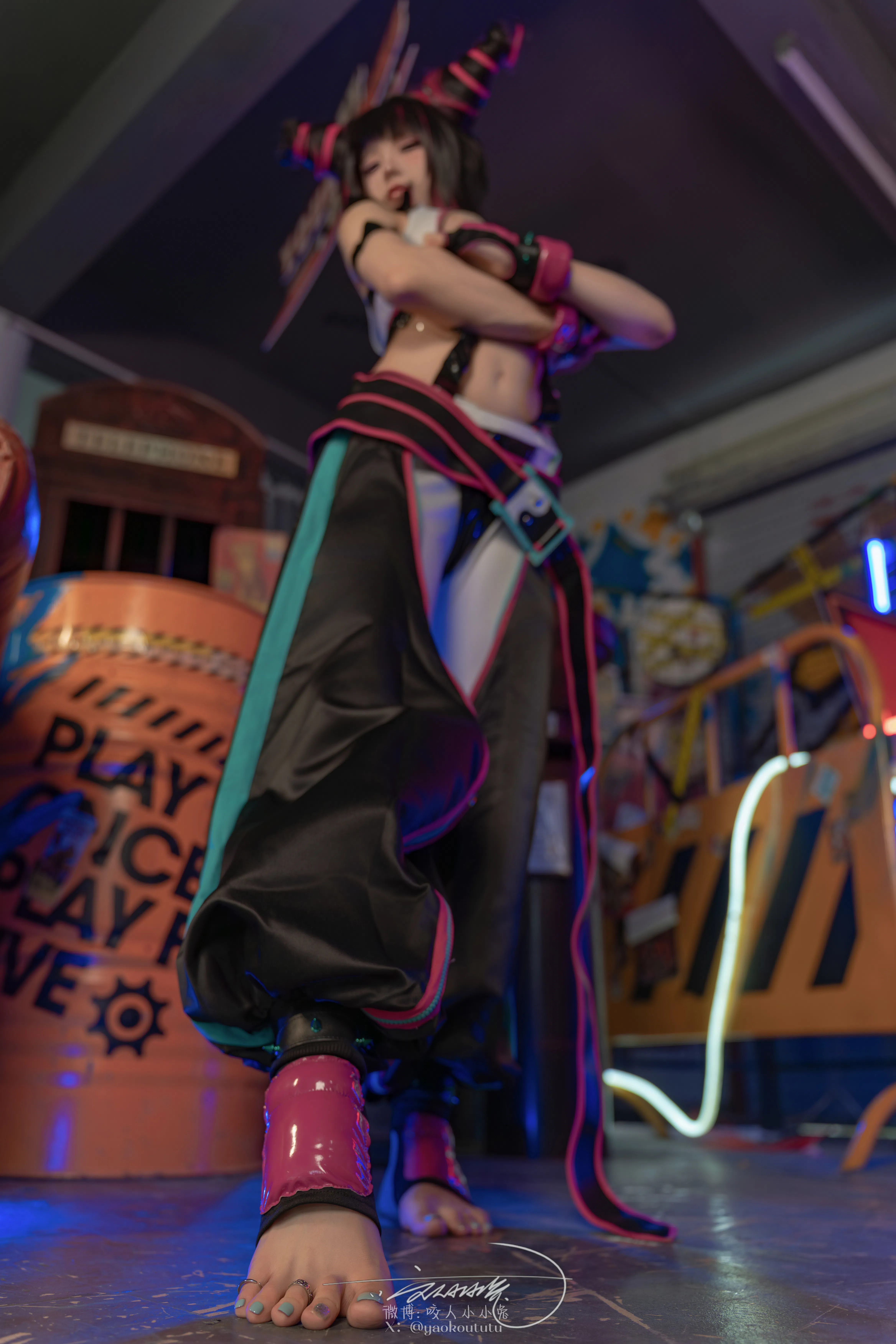 黏黏团子兔 咬人小小兔(咬一口兔娘) NO.159 五月作品『街霸-韩蛛俐』