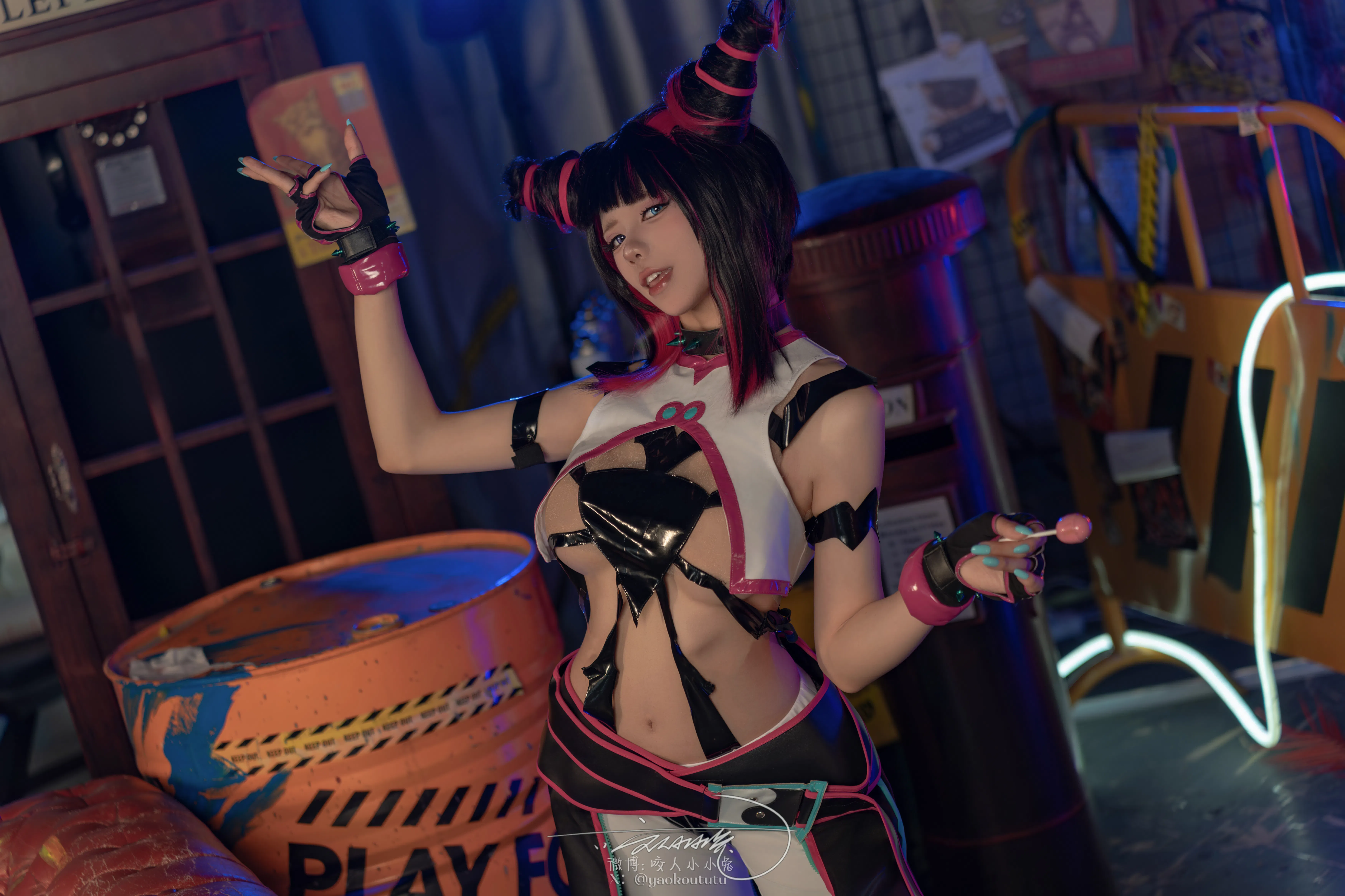 黏黏团子兔 咬人小小兔(咬一口兔娘) NO.159 五月作品『街霸-韩蛛俐』