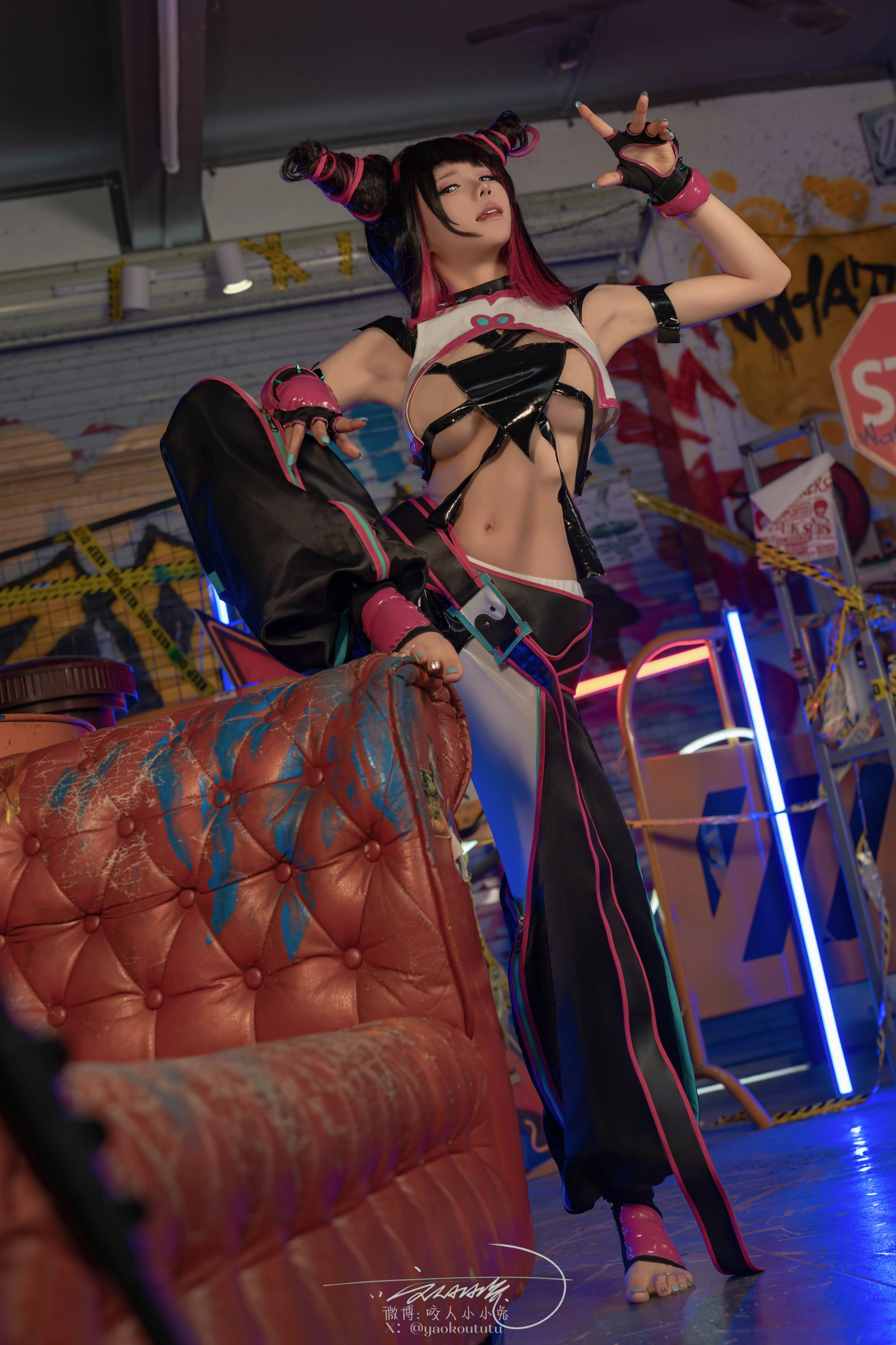 黏黏团子兔 咬人小小兔(咬一口兔娘) NO.159 五月作品『街霸-韩蛛俐』