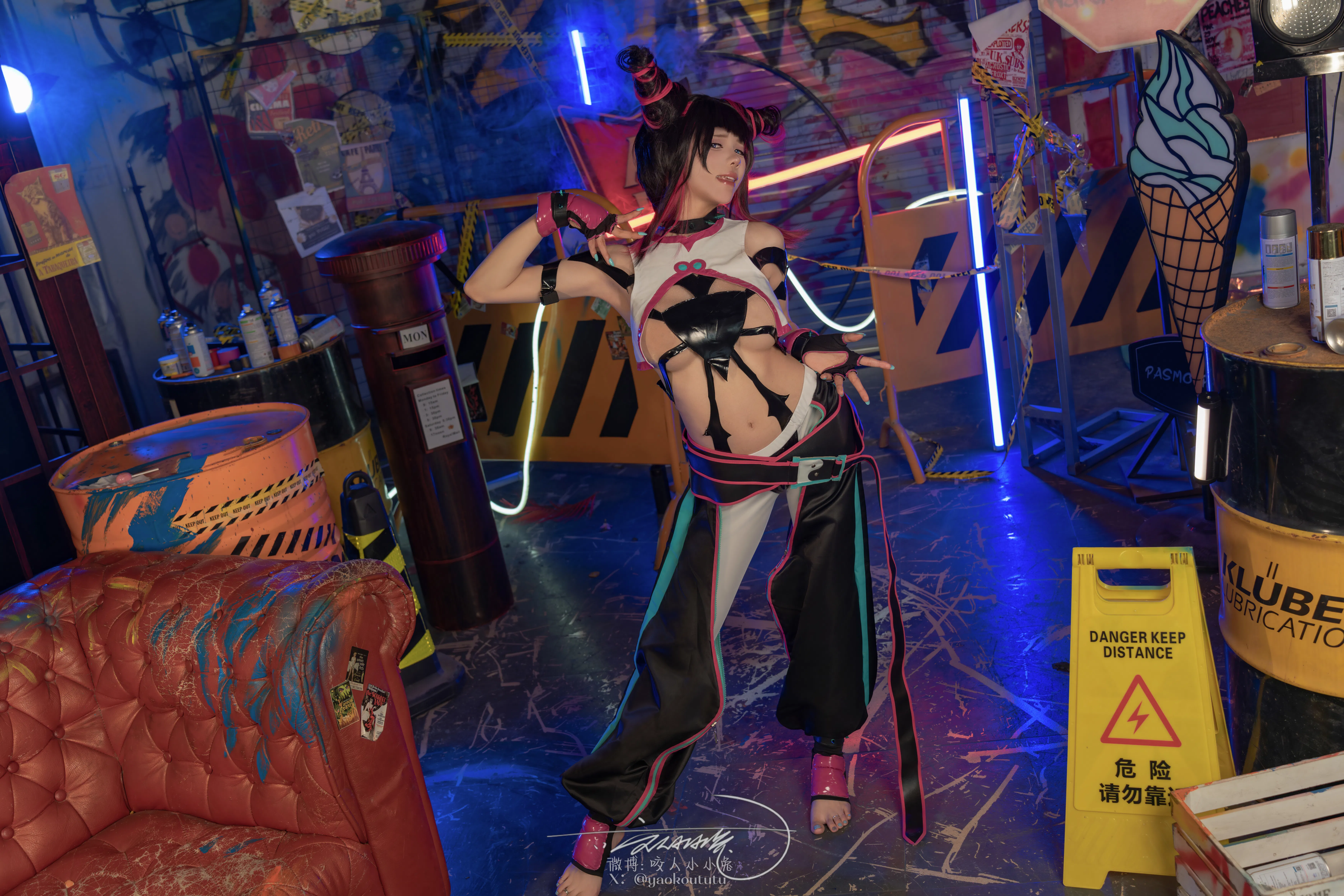 黏黏团子兔 咬人小小兔(咬一口兔娘) NO.159 五月作品『街霸-韩蛛俐』