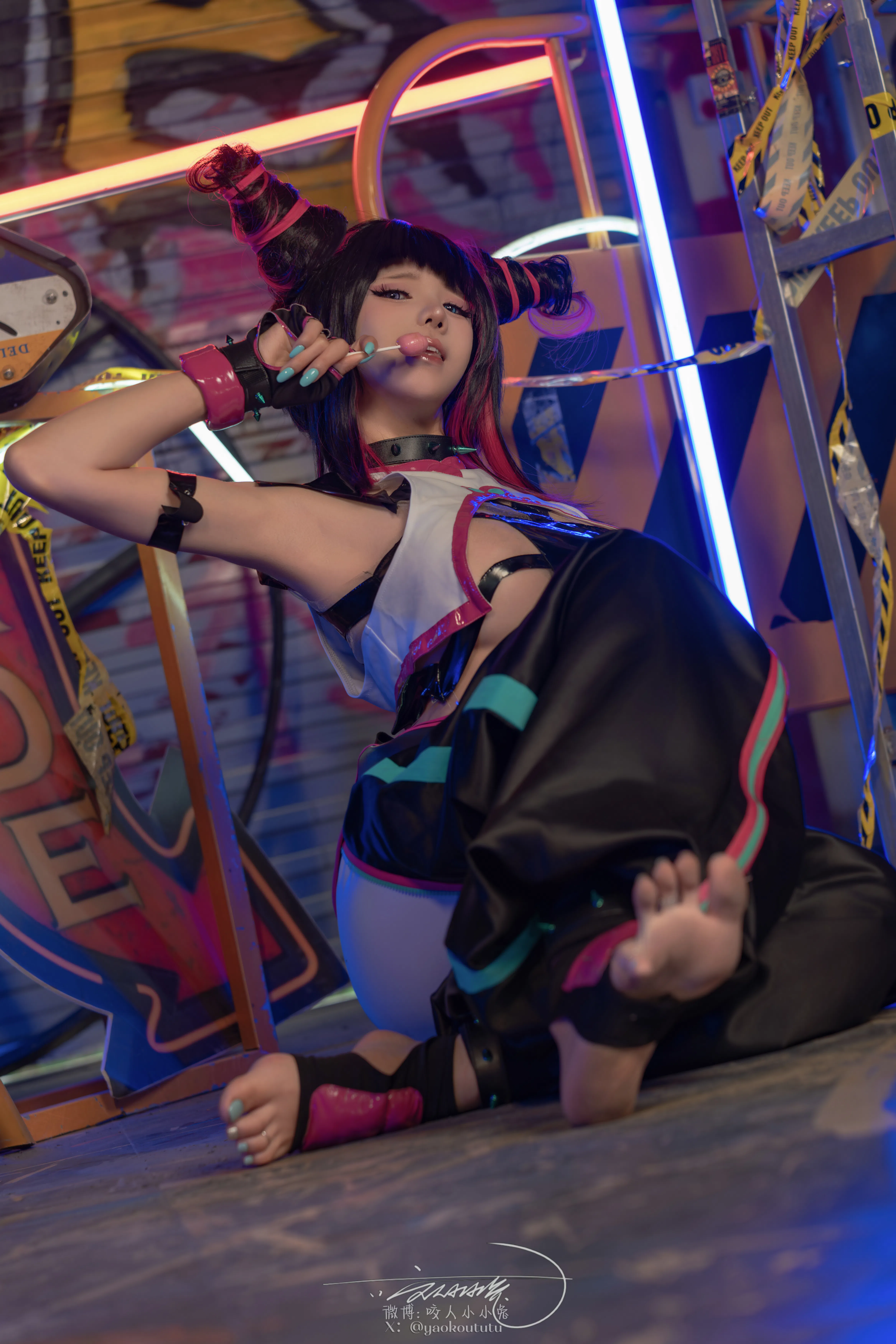 黏黏团子兔 咬人小小兔(咬一口兔娘) NO.159 五月作品『街霸-韩蛛俐』