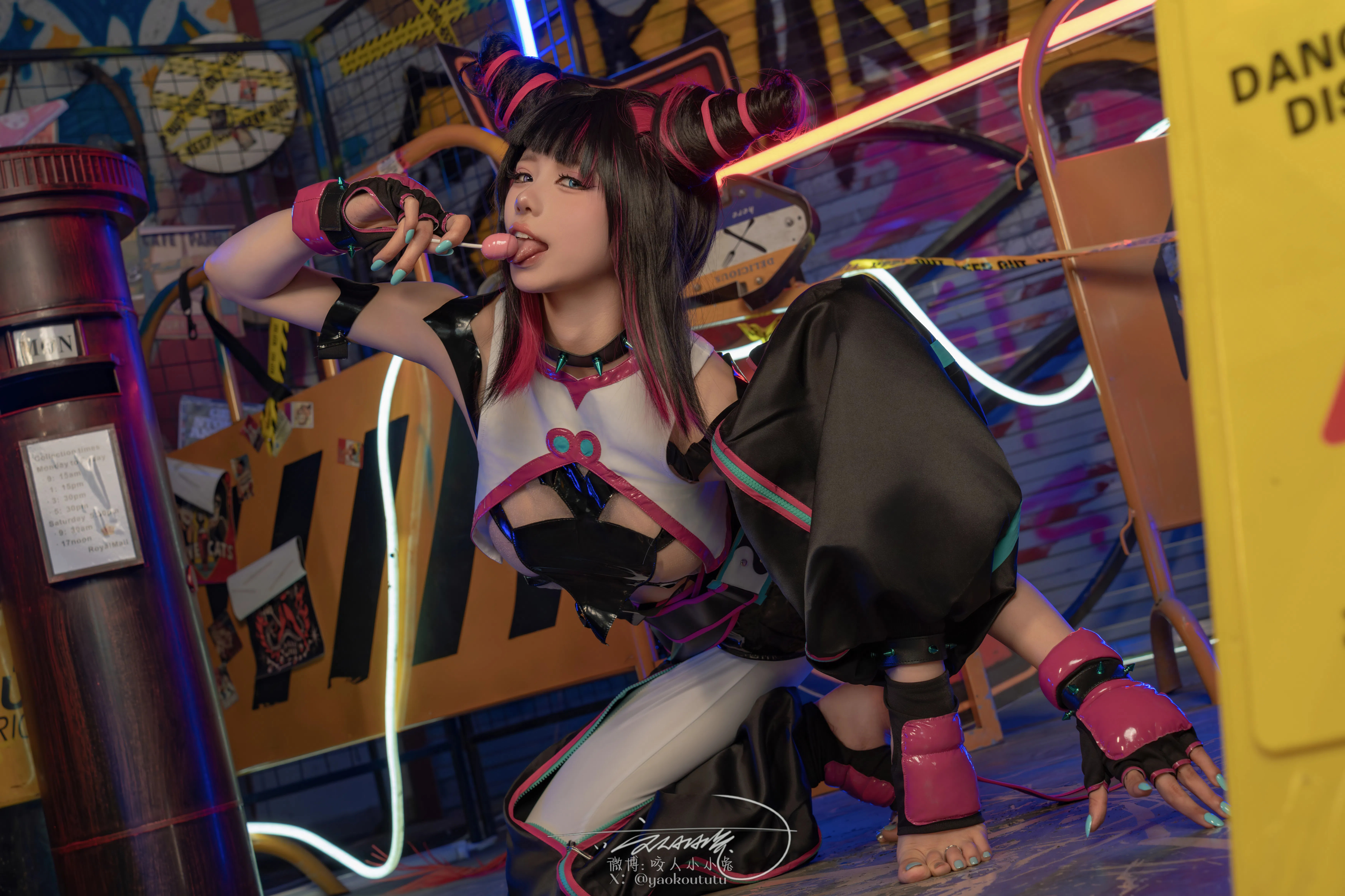 黏黏团子兔 咬人小小兔(咬一口兔娘) NO.159 五月作品『街霸-韩蛛俐』