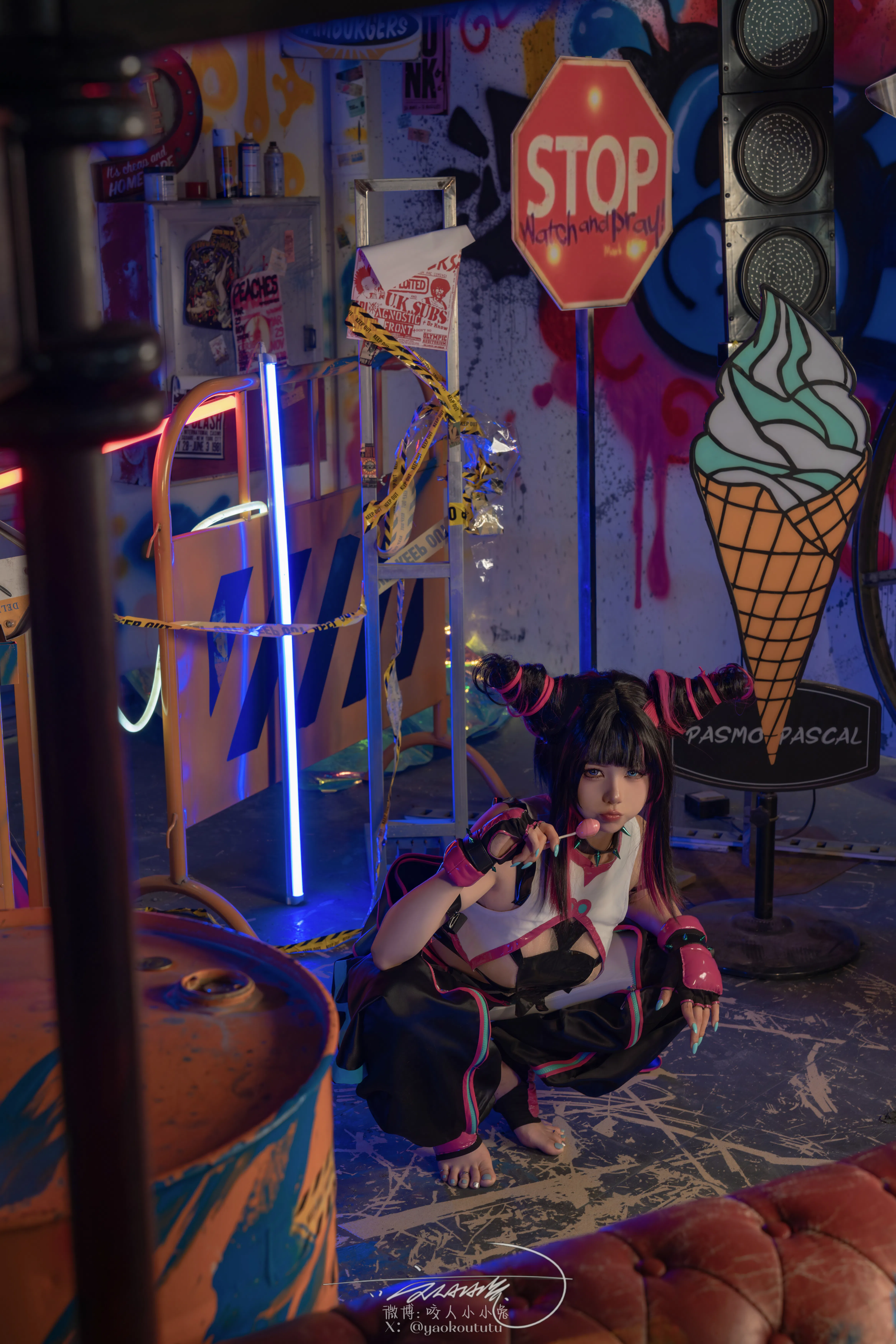 黏黏团子兔 咬人小小兔(咬一口兔娘) NO.159 五月作品『街霸-韩蛛俐』