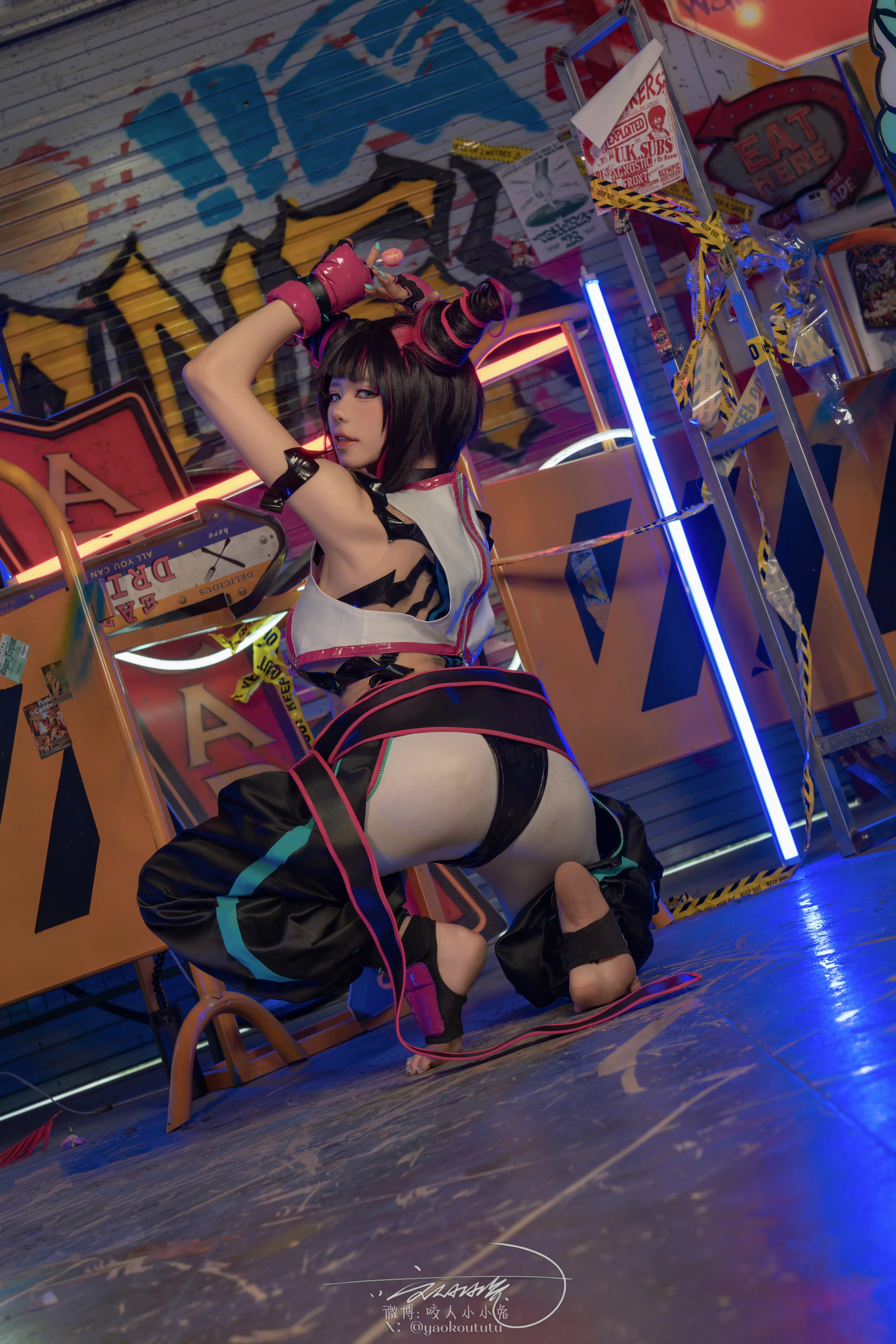 黏黏团子兔 咬人小小兔(咬一口兔娘) NO.159 五月作品『街霸-韩蛛俐』