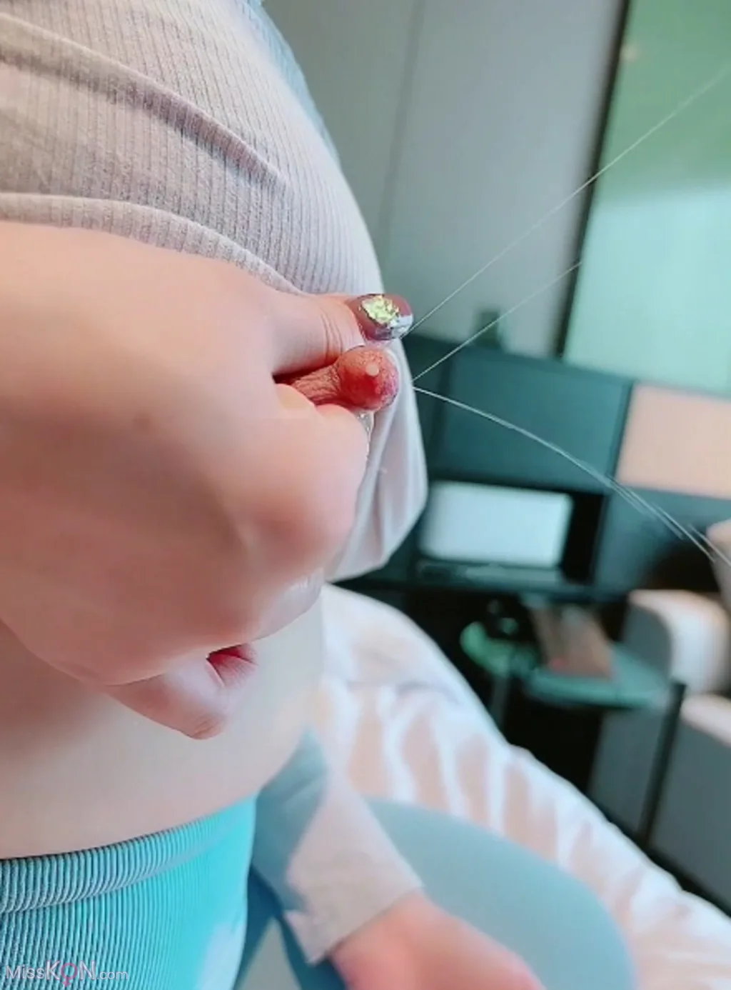 [XR Uncensored] 白洁Bseeie_ R18 秀人网模特 蓝色瑜伽裤