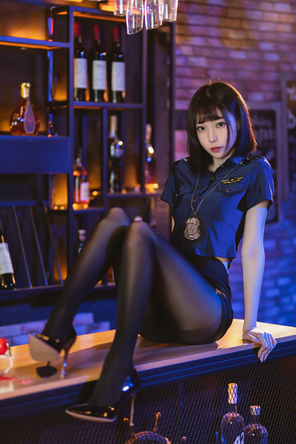 Cosplay 许岚LAN – 黑丝女警 38 Cosplay 许岚LAN – 黑丝女警