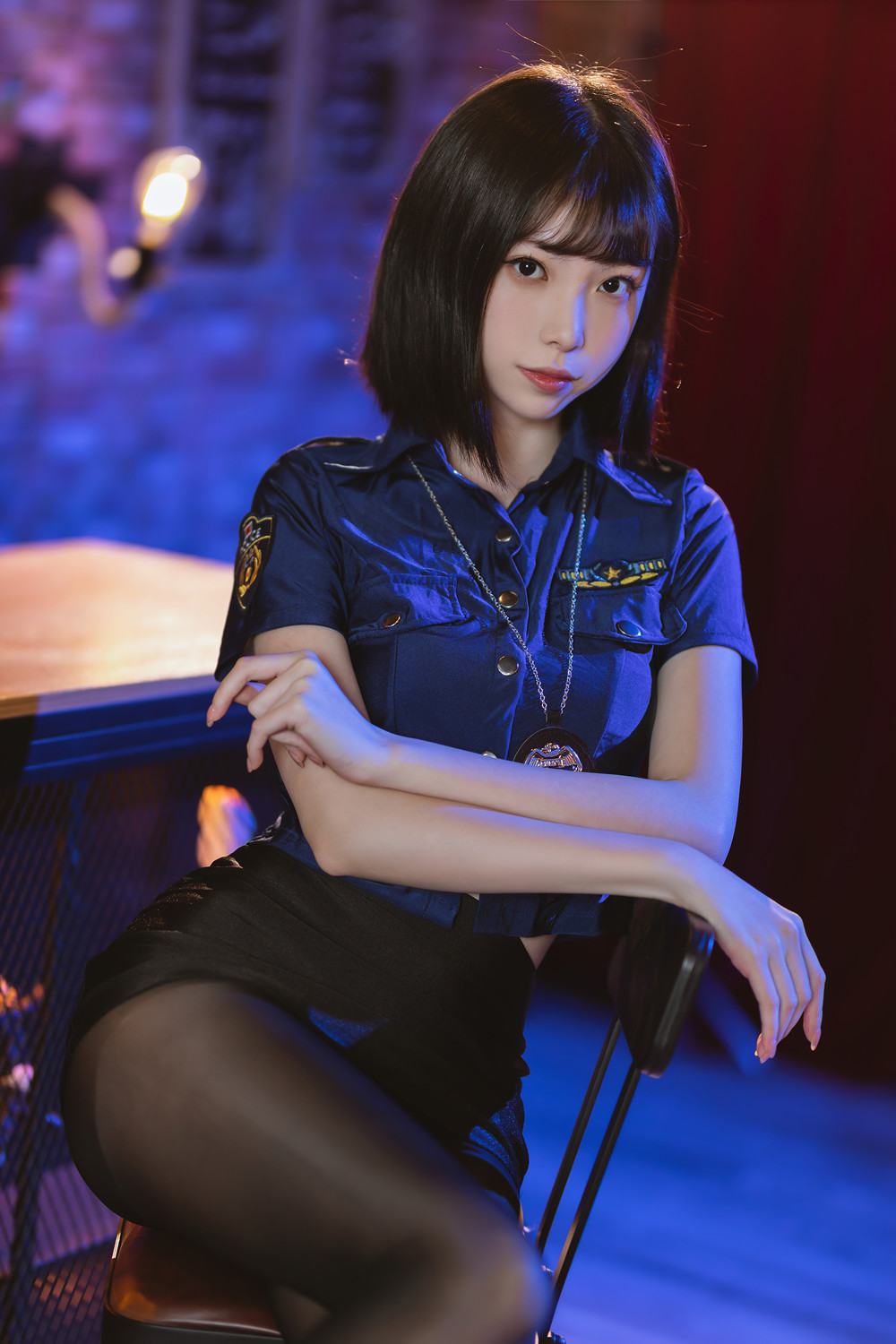Cosplay 许岚LAN – 黑丝女警 61 Cosplay 许岚LAN – 黑丝女警