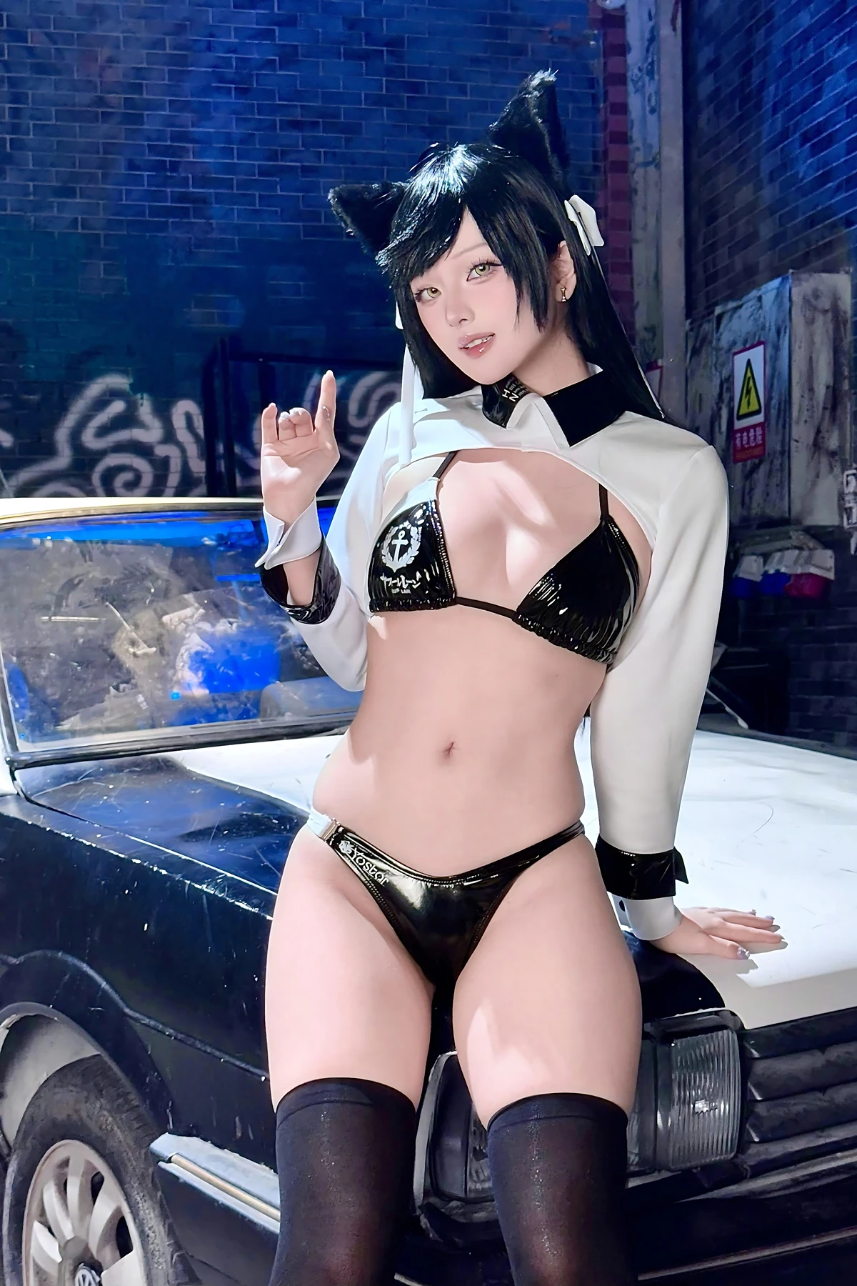 Cosplay 屿鱼 – 碧蓝航线 爱宕赛车服 Set.01