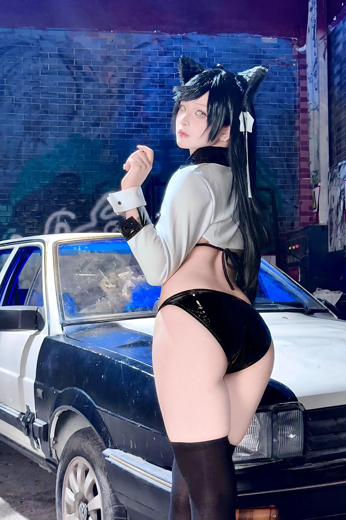 Cosplay 屿鱼 – 碧蓝航线 爱宕赛车服 Set.01