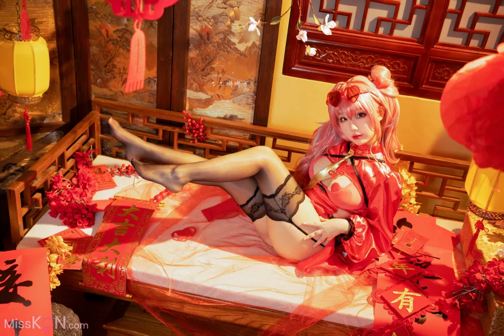 Coser@七七娜娜子_ 布莱默顿新春旗袍
