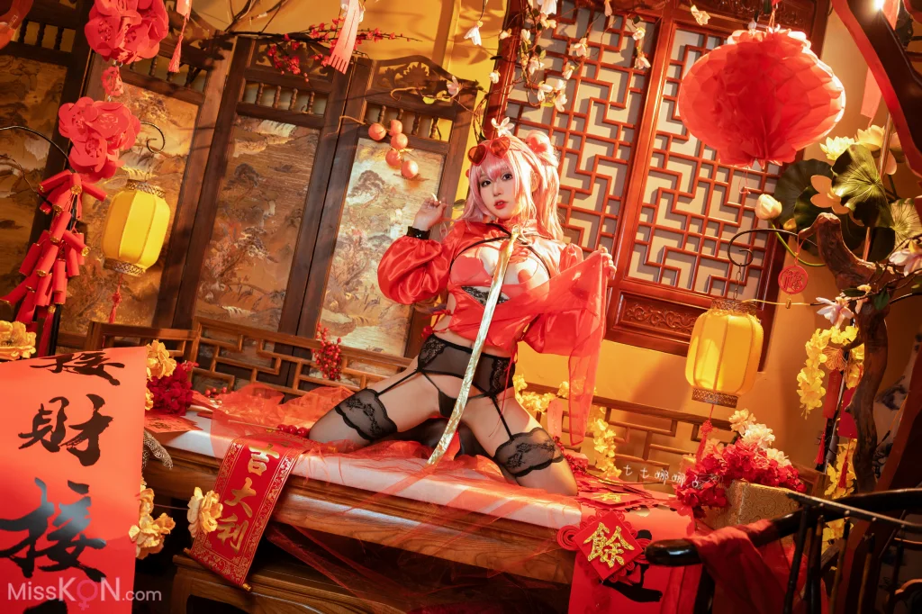 Coser@七七娜娜子_ 布莱默顿新春旗袍