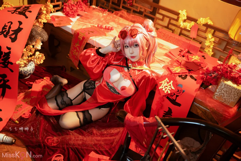 Coser@七七娜娜子_ 布莱默顿新春旗袍