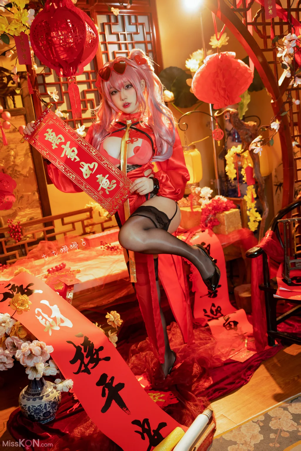 Coser@七七娜娜子_ 布莱默顿新春旗袍