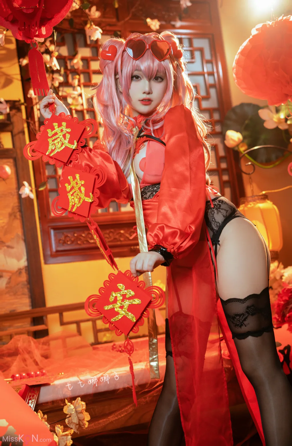 Coser@七七娜娜子_ 布莱默顿新春旗袍