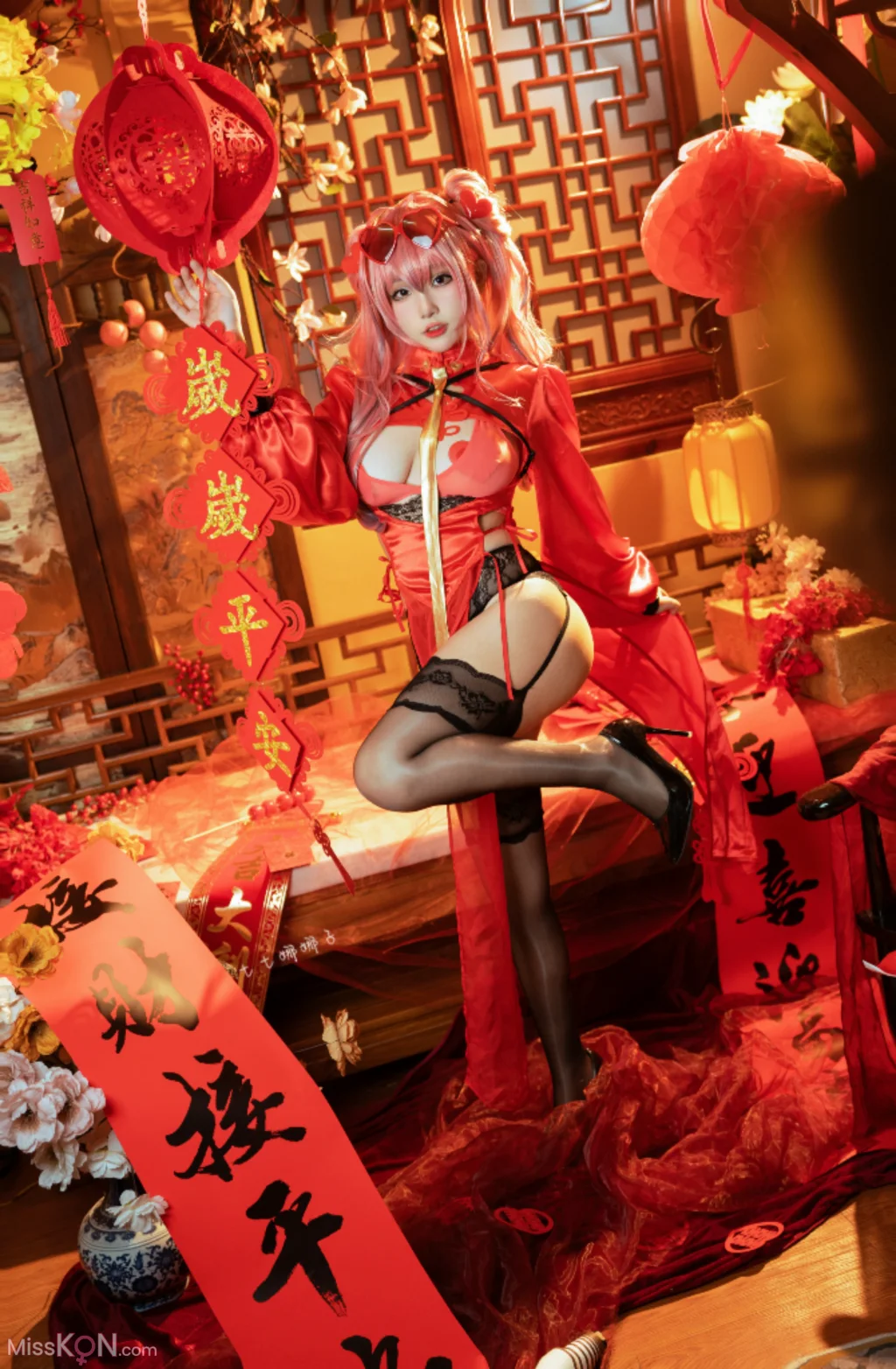 Coser@七七娜娜子_ 布莱默顿新春旗袍