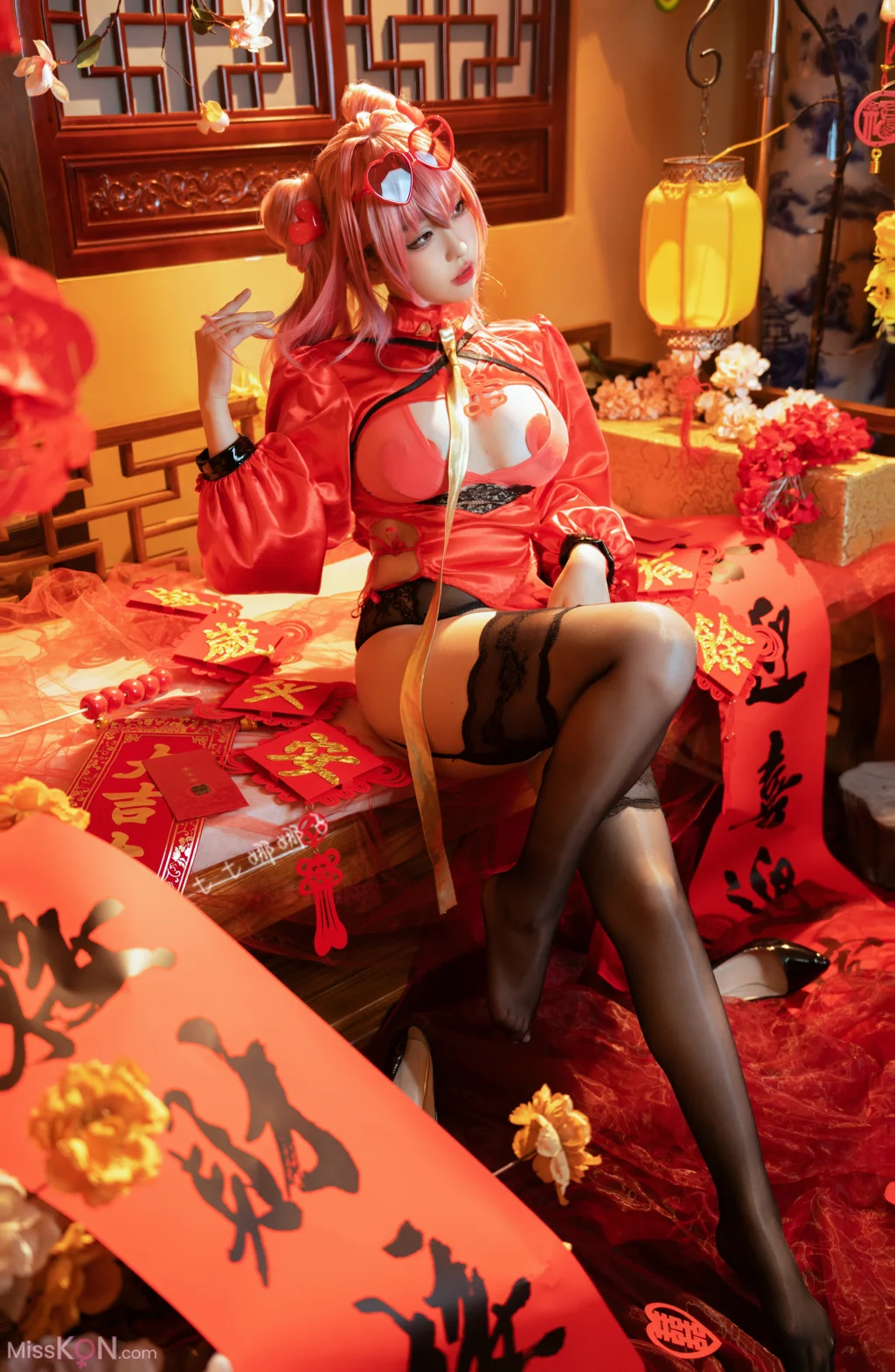 Coser@七七娜娜子_ 布莱默顿新春旗袍