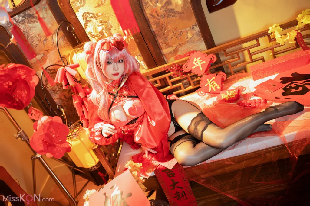 Coser@七七娜娜子_ 布莱默顿新春旗袍